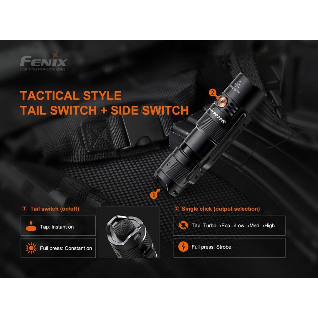 Linterna Fenix PD25R EDC 800 Lúmenes Recargable USB-C