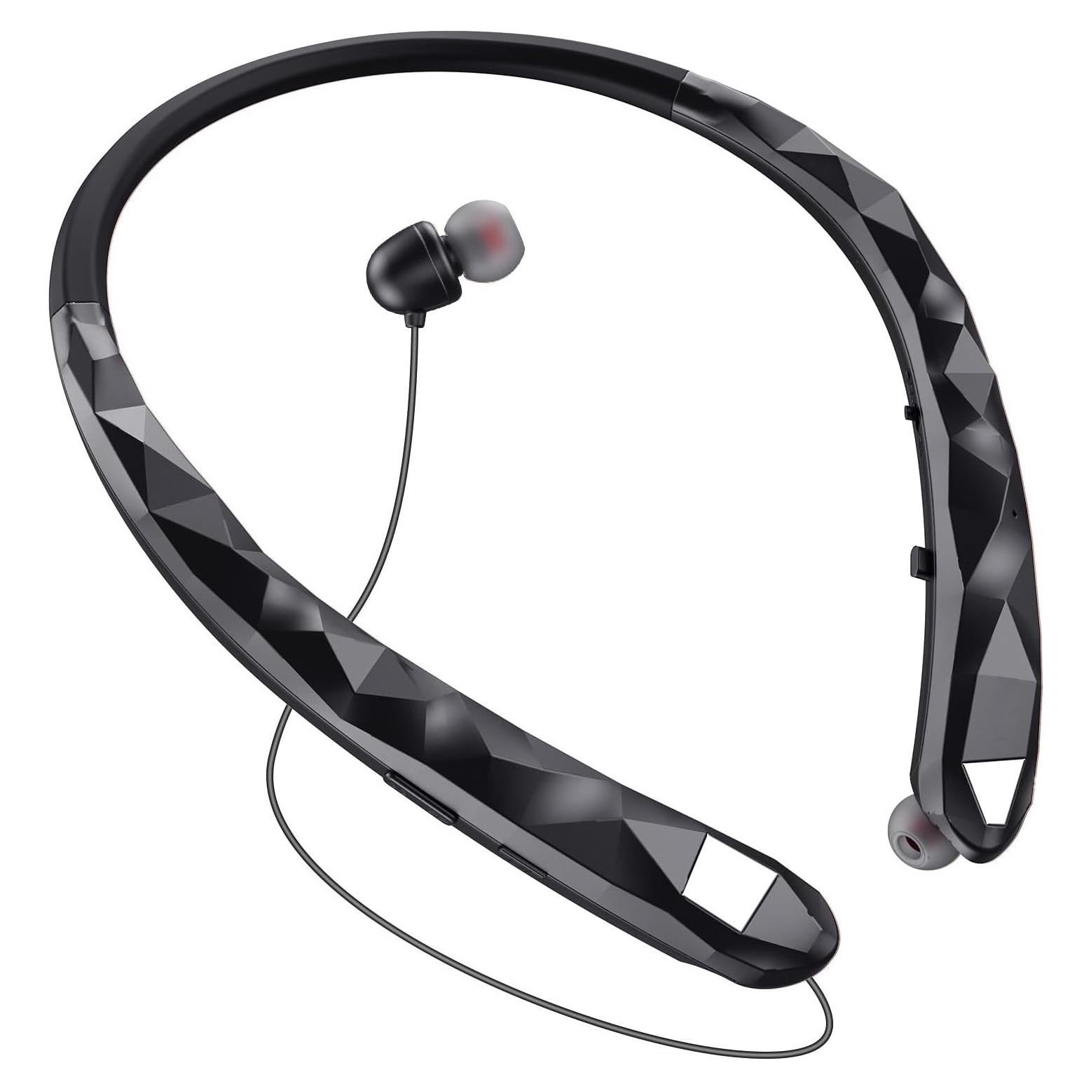 Auriculares Bluetooth Finpola BBH919 Retráctiles IPX5 con Cancelación de Ruido