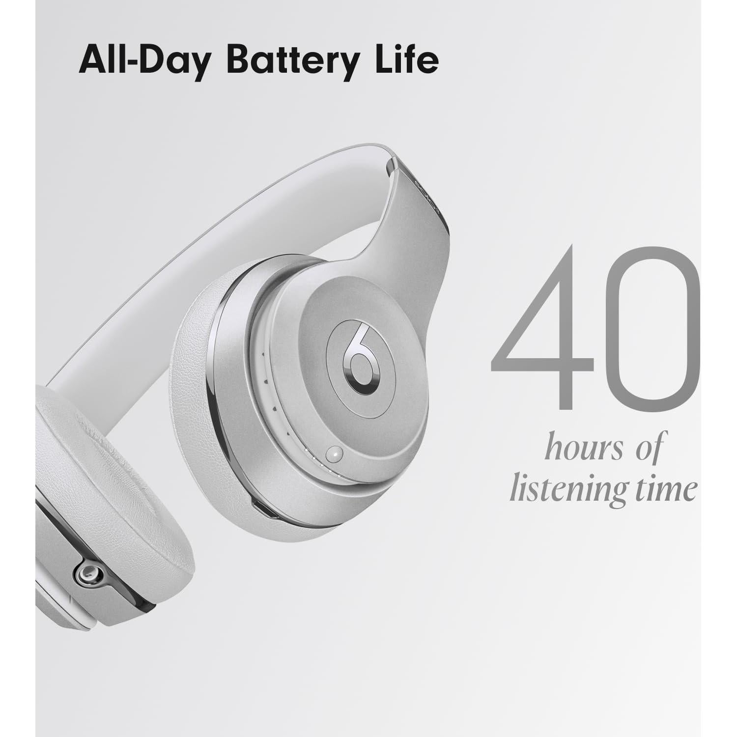 Auriculares In-Ear Bluetooth Beats Solo3 - Plata, 40H Batería