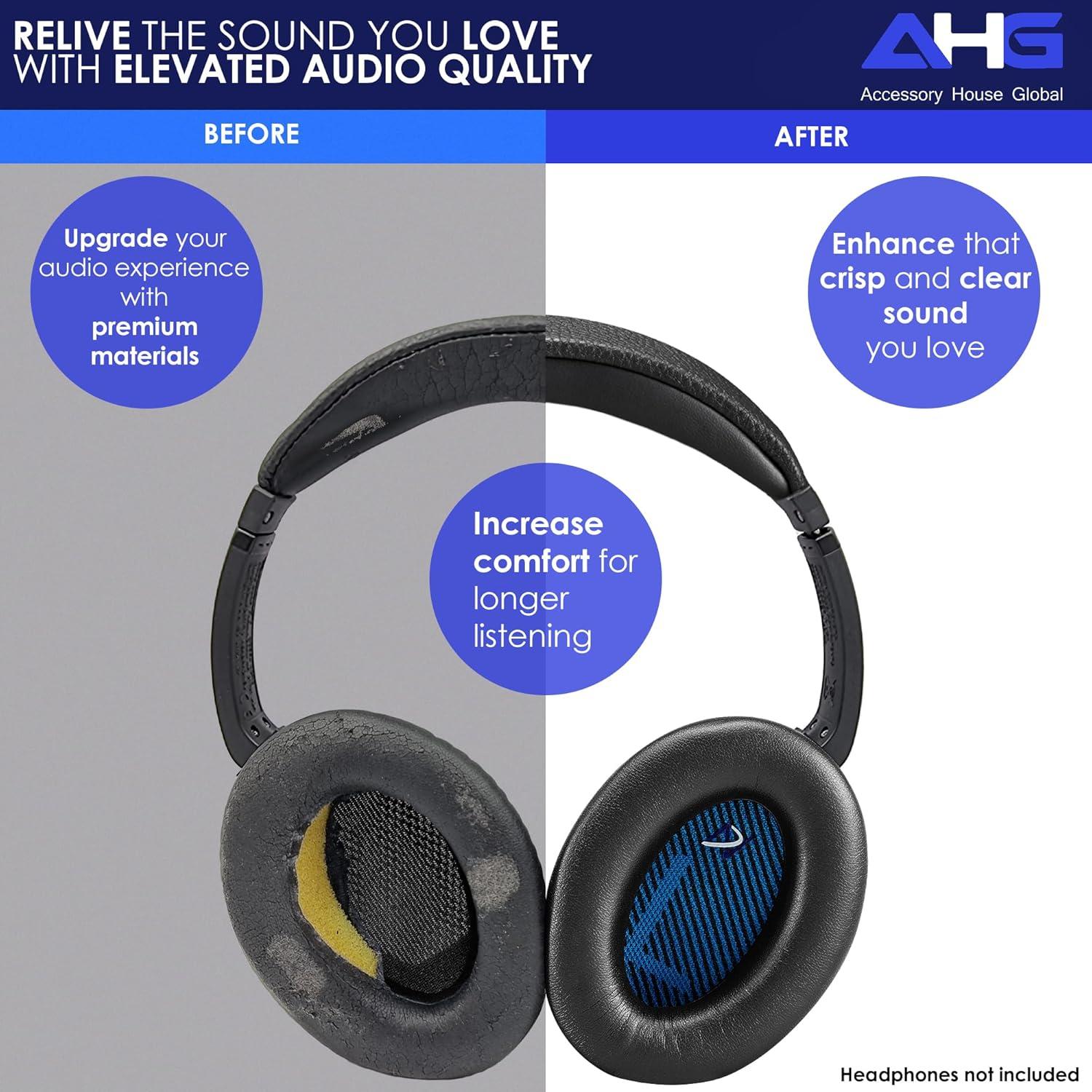 Almohadillas de Reemplazo para Auriculares Bose QC2 QC15 - AHG