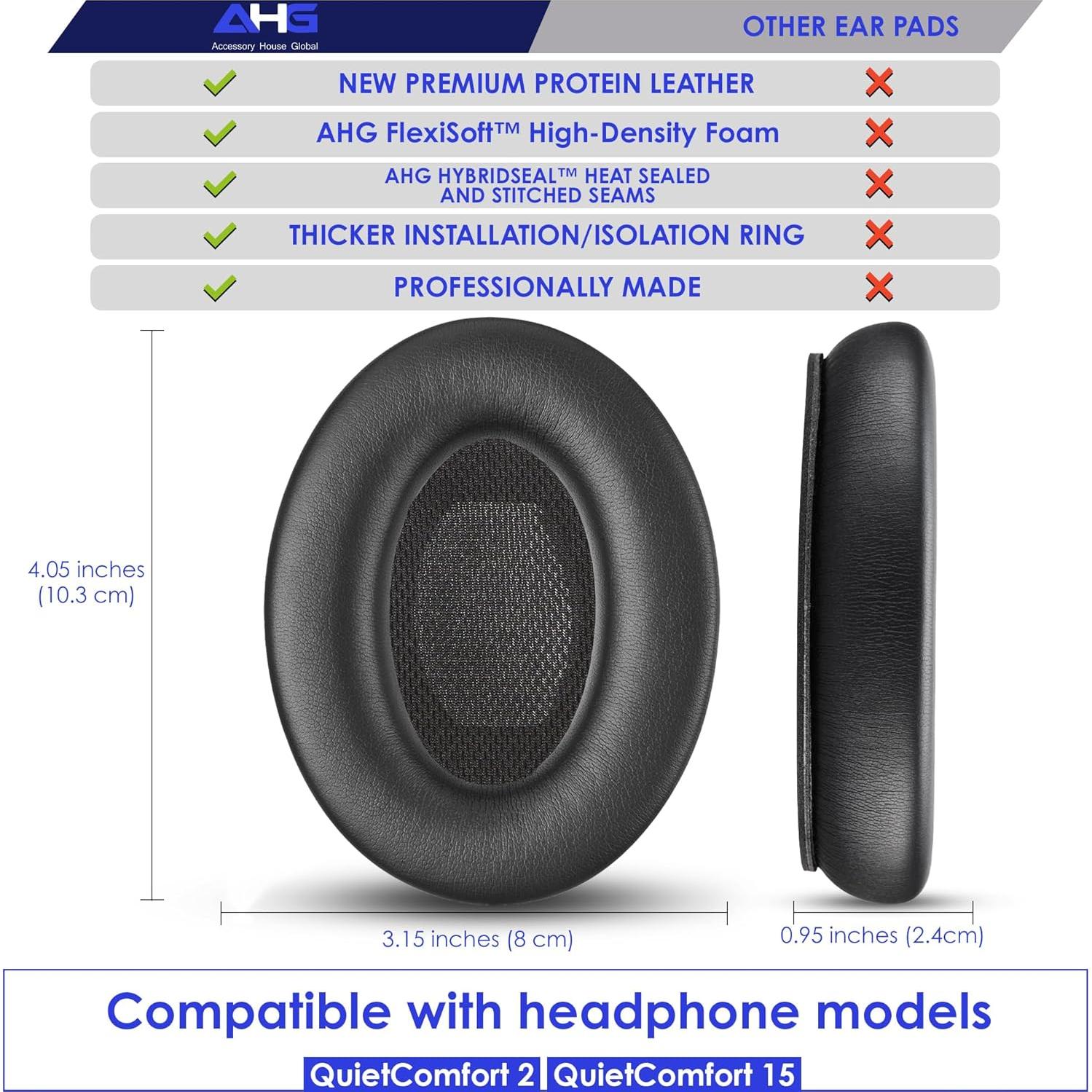 Almohadillas de Reemplazo para Auriculares Bose QC2 QC15 - AHG