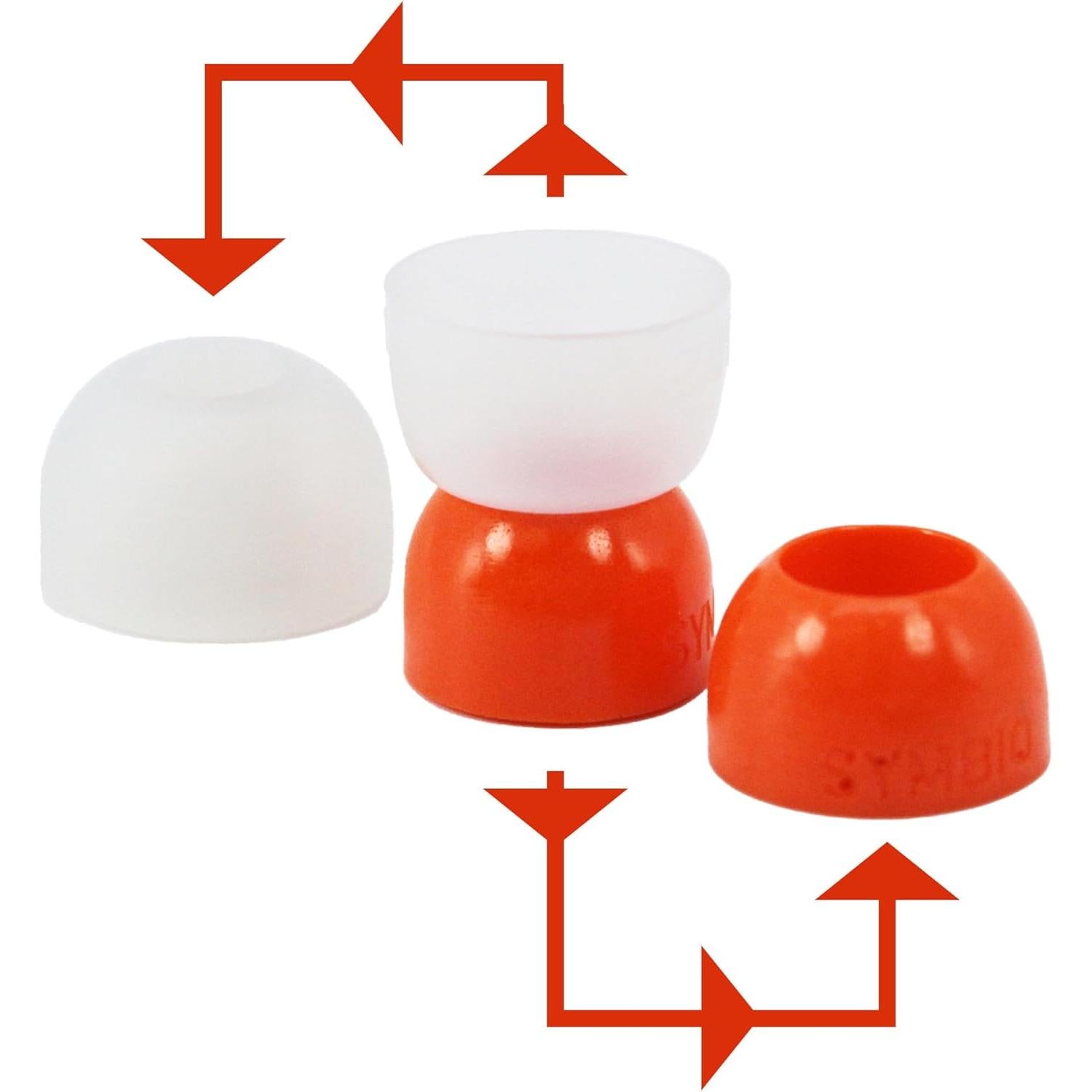 Puntitas Híbridas SYMBIO W - Espuma y Silicona - 3 Pares