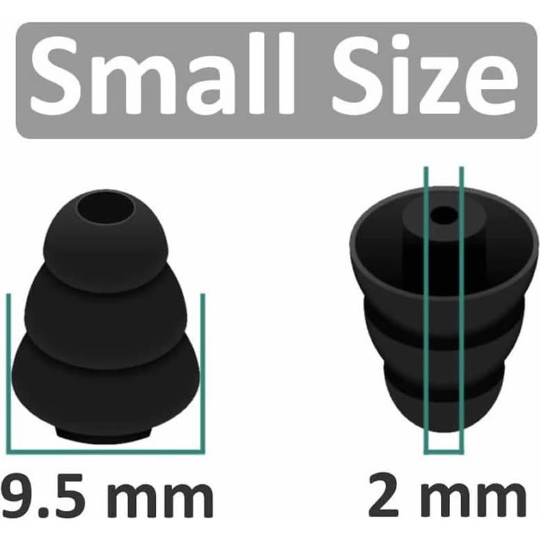 Tapones de Silicona IiEXCEL 6 Pares Tamaño Pequeño 2mm