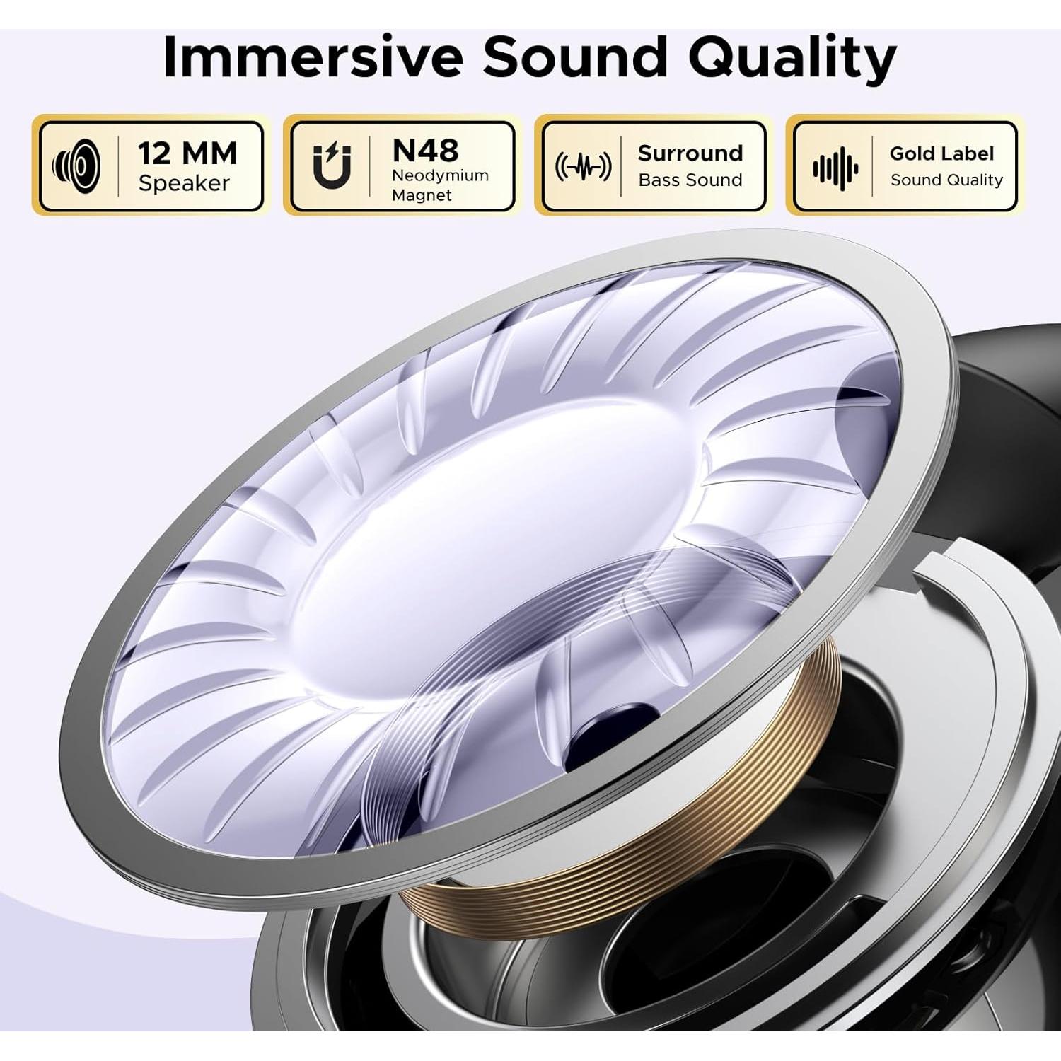 Auriculares Inalámbricos UGREEN 5.4, 30h Reproducción, IPX5