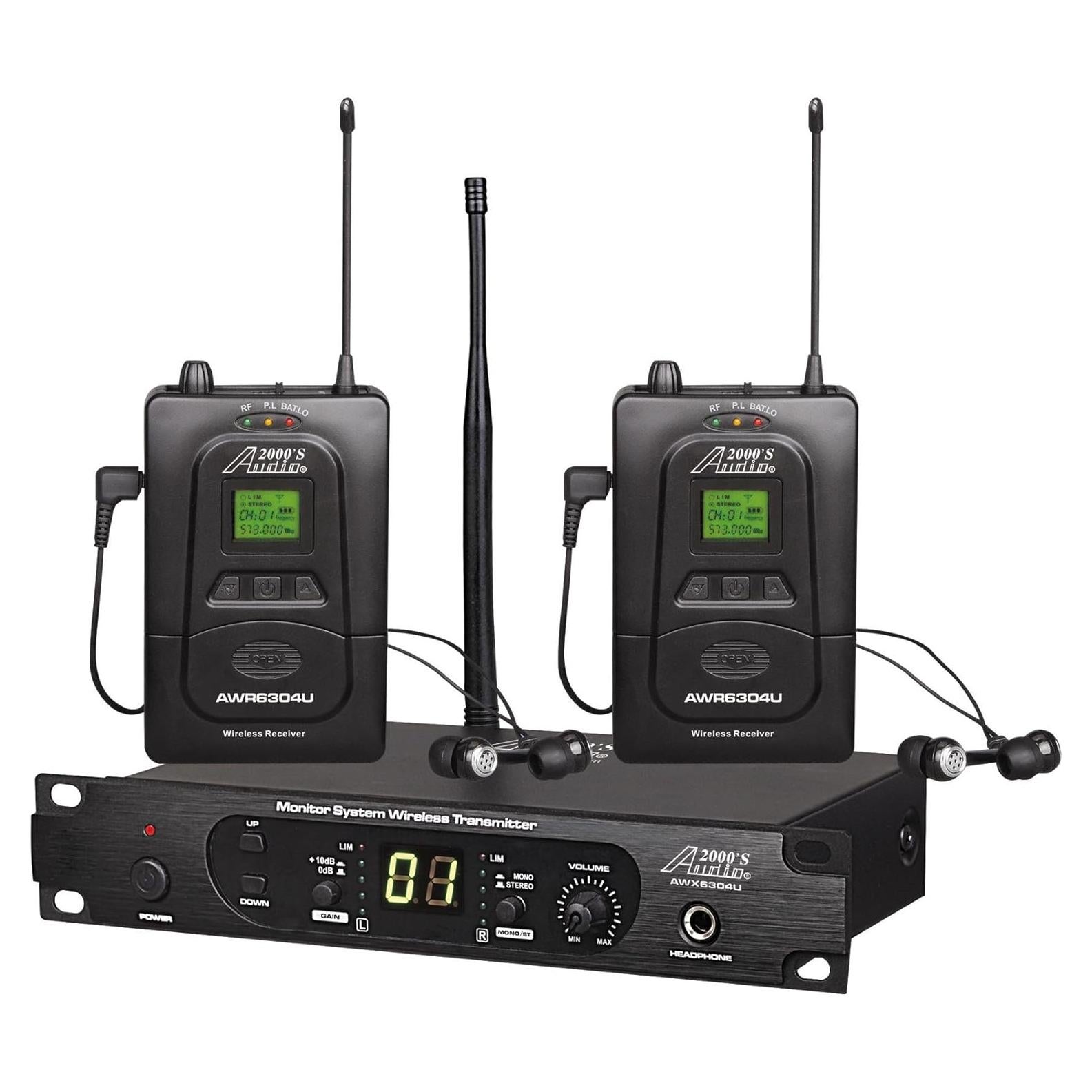 Sistema de Monitoreo In-Ear Inalámbrico Audio2000'S AWM6305U