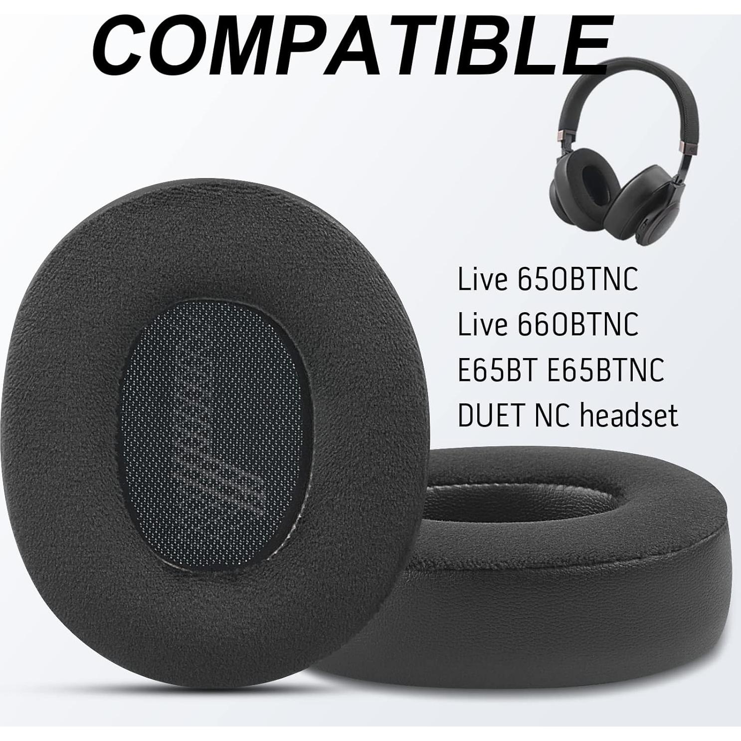 Cojines de Repuesto JBL Live 650/660BTNC E65BTNC - Espuma de Memoria