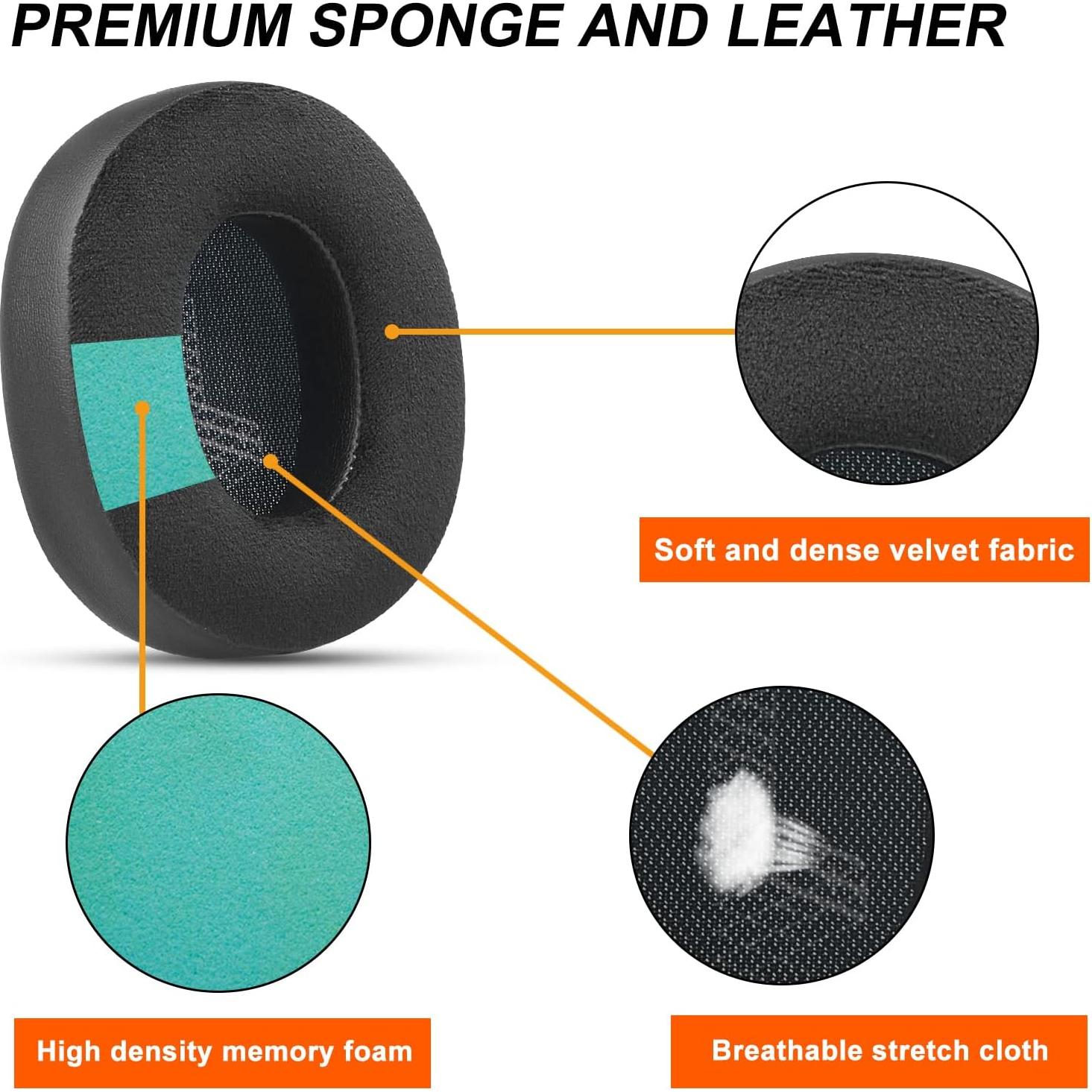 Cojines de Repuesto JBL Live 650/660BTNC E65BTNC - Espuma de Memoria