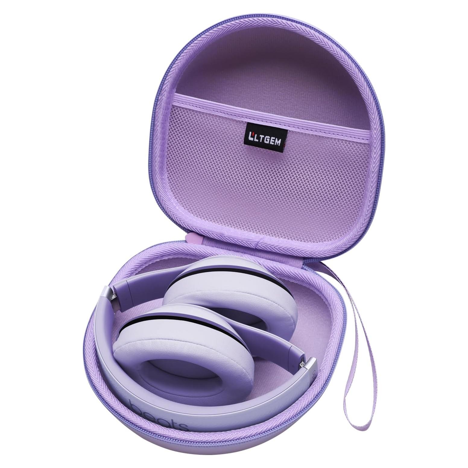 Funda Plegable LTGEM para Auriculares Over-Ear Púrpura