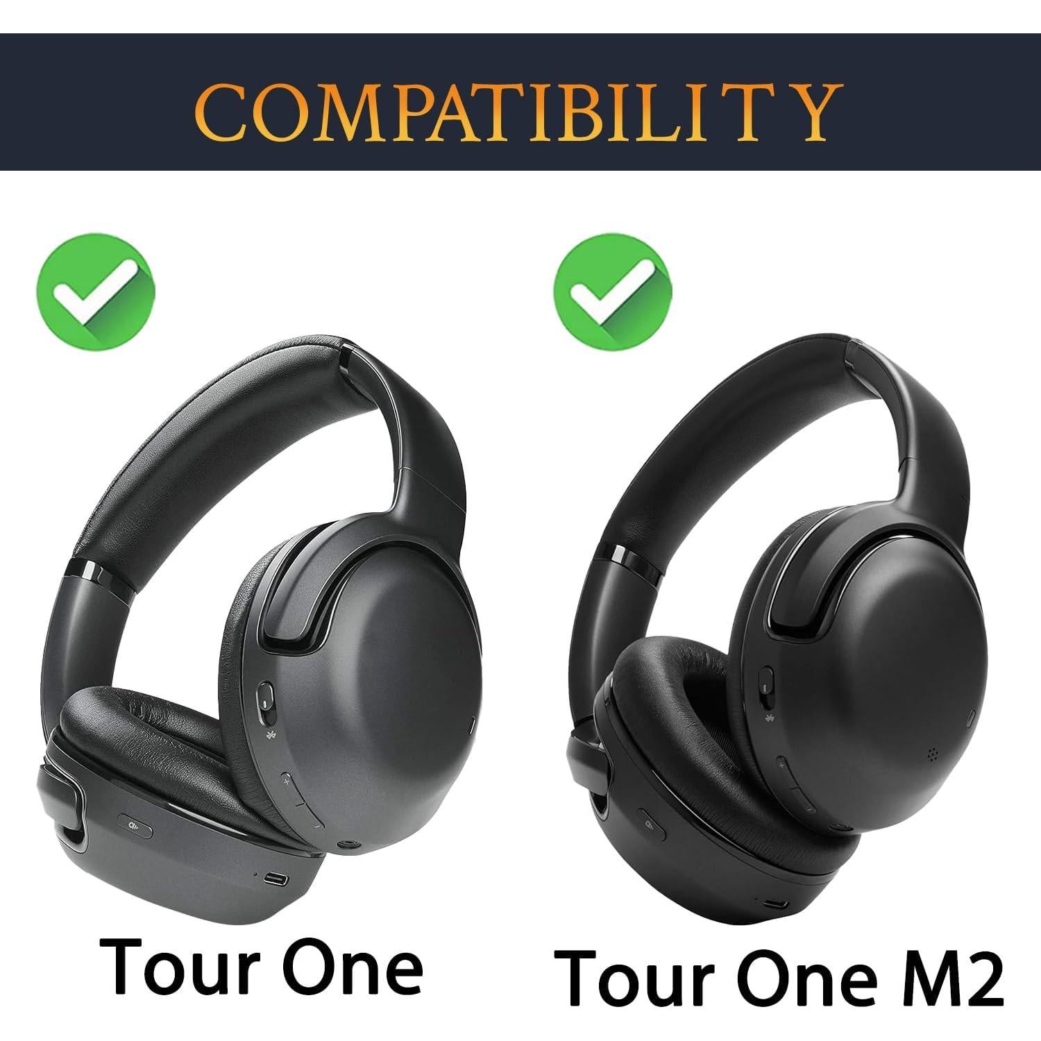 Almohadillas de Repuesto SOULWIT para Auriculares JBL Tour One - Negro