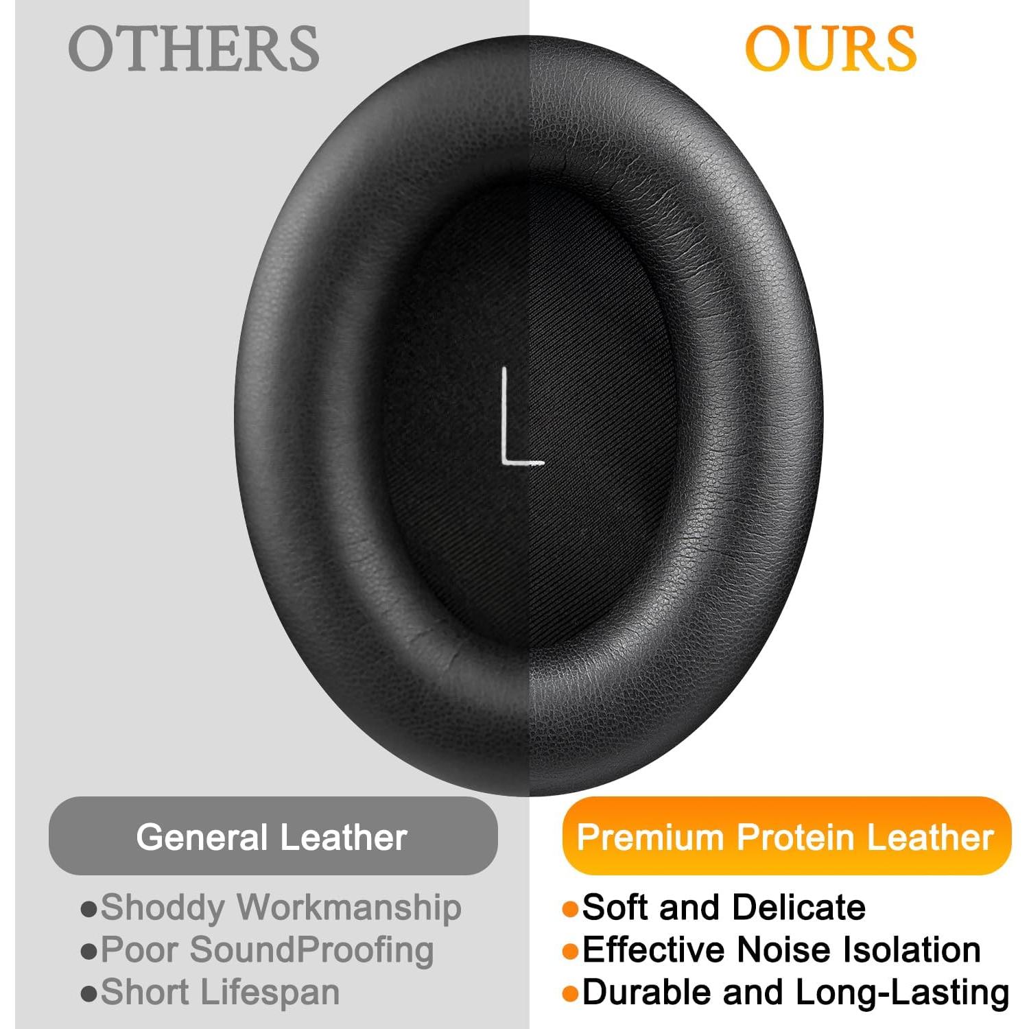 Almohadillas de Repuesto SOULWIT para Auriculares JBL Tour One - Negro