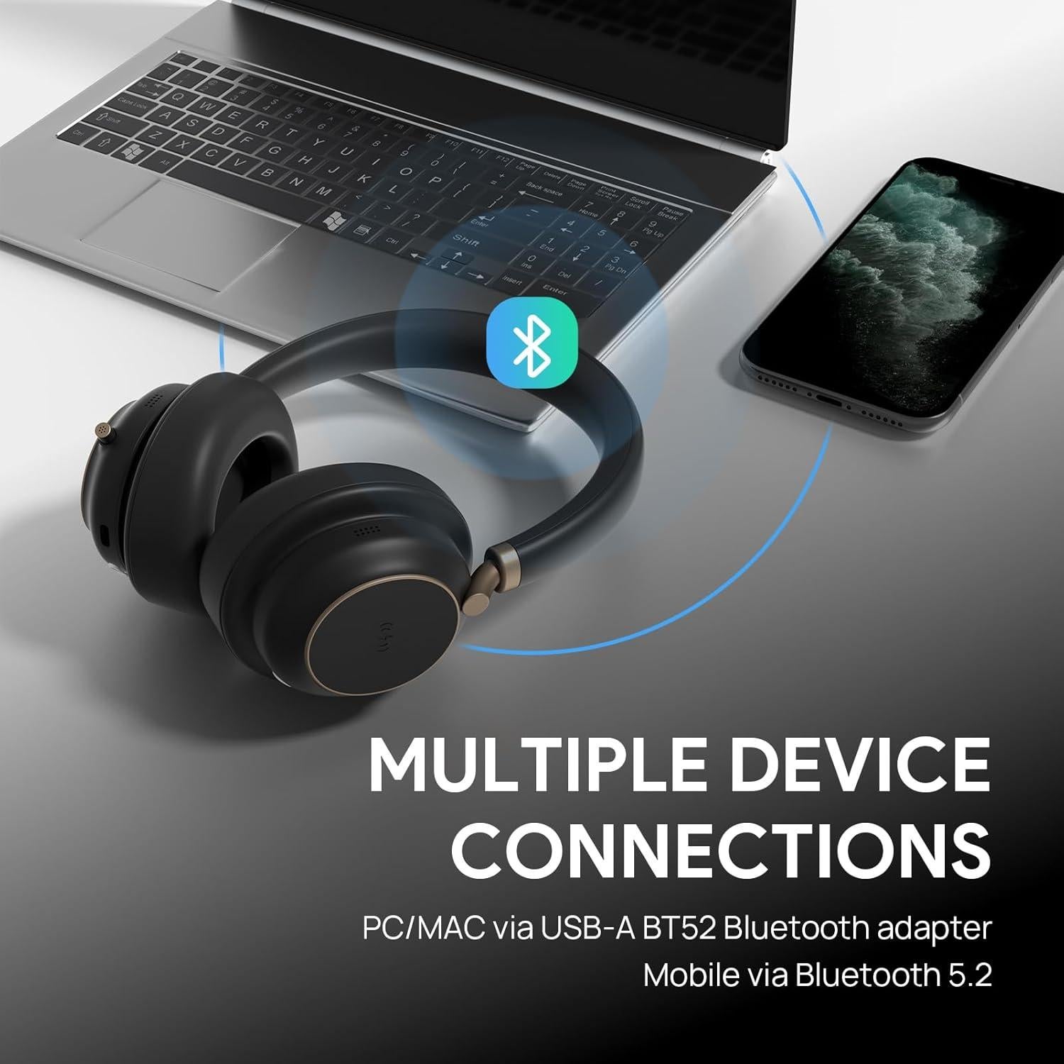 Auricular Bluetooth Yealink BH76 Plus USB-A con ANC y Micrófono