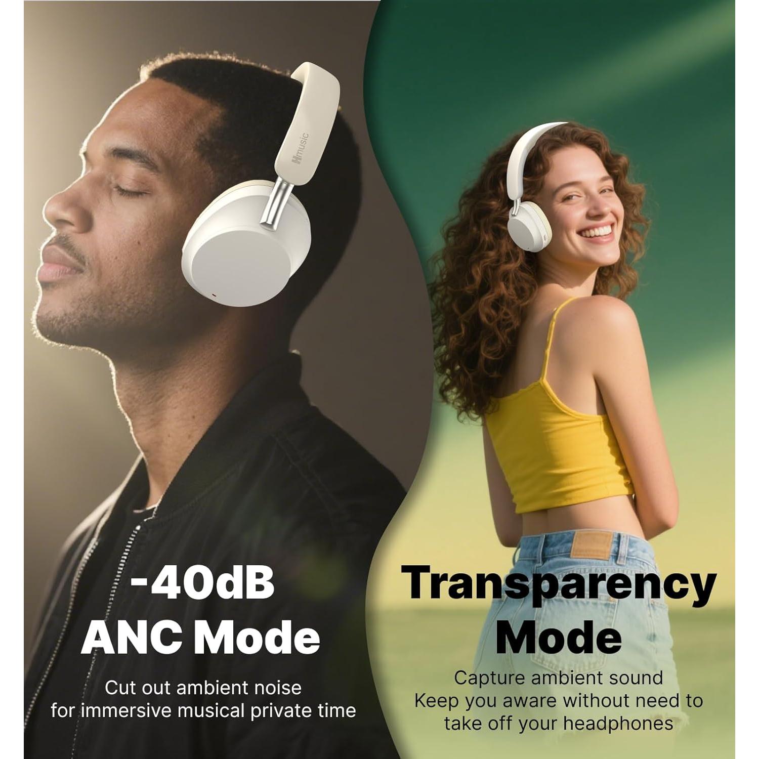 Auriculares Hmusic MS04 ANC sobre la Oreja 80H Bluetooth 5.3