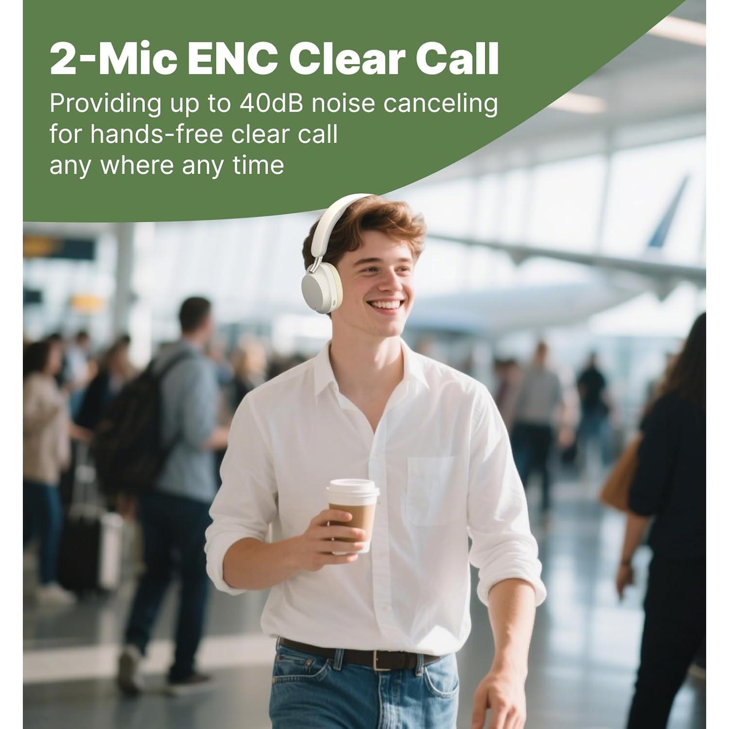 Auriculares Hmusic MS04 ANC sobre la Oreja 80H Bluetooth 5.3