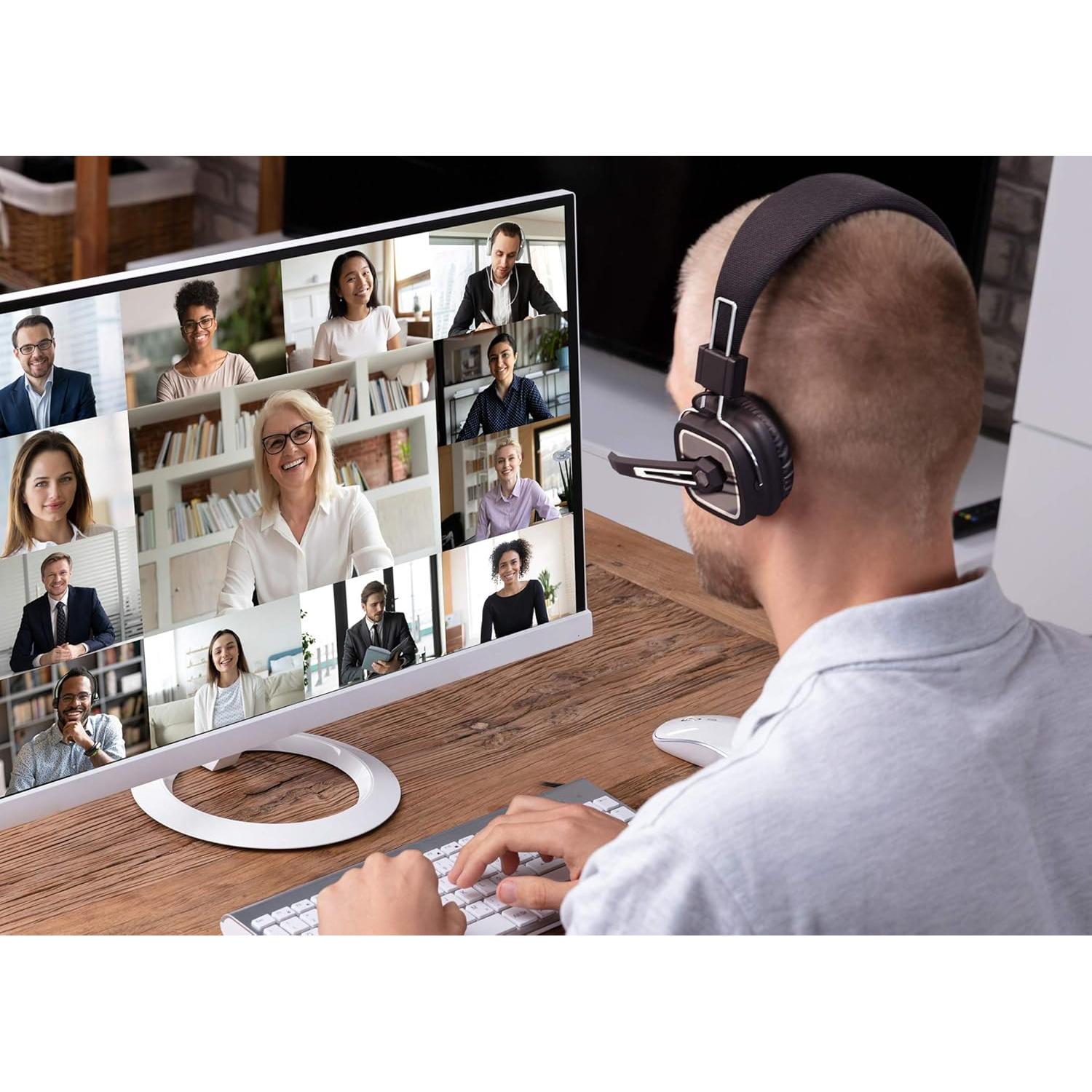 Auriculares Inalámbricos Bluetooth 5.0 Aluratek ABHS02F Over-Ear