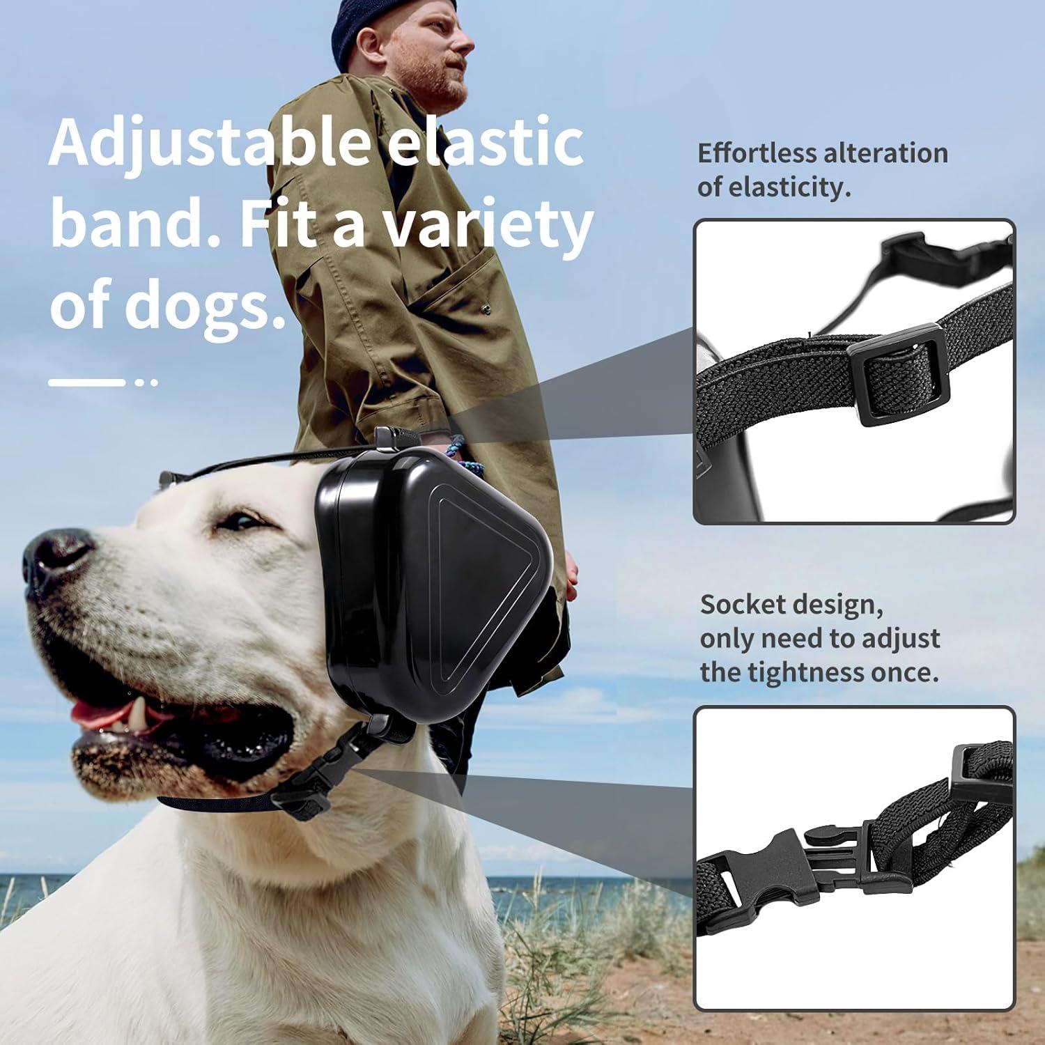 Orejeras para Perros Uaidie - Canceladoras de Ruido, Negro