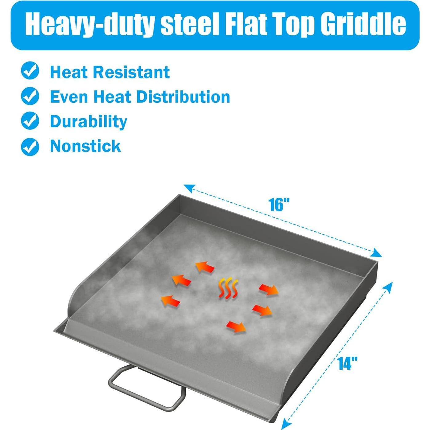 Plancha Profesional Camp Chef 14x16" Acero Aleado con Bolsa