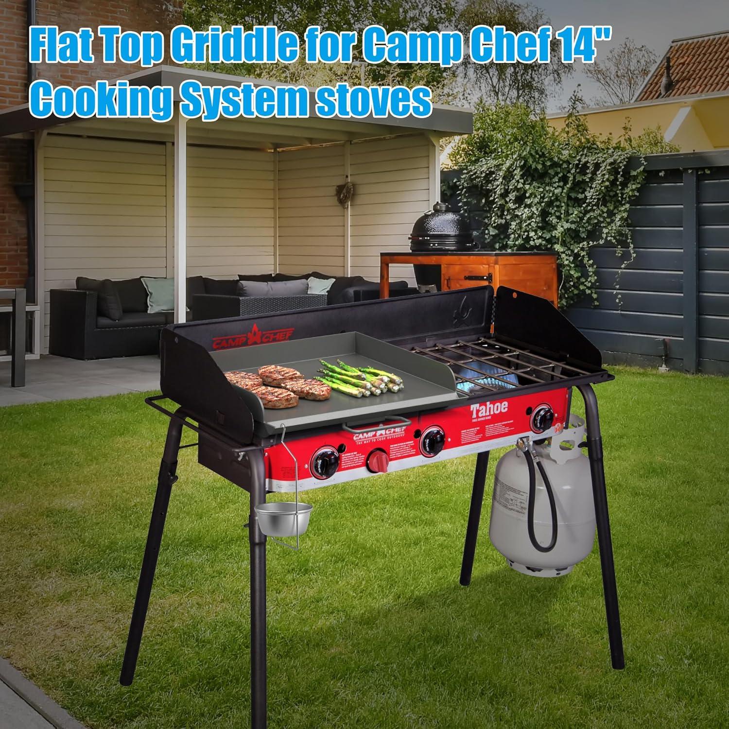 Plancha Profesional Camp Chef 14x16" Acero Aleado con Bolsa