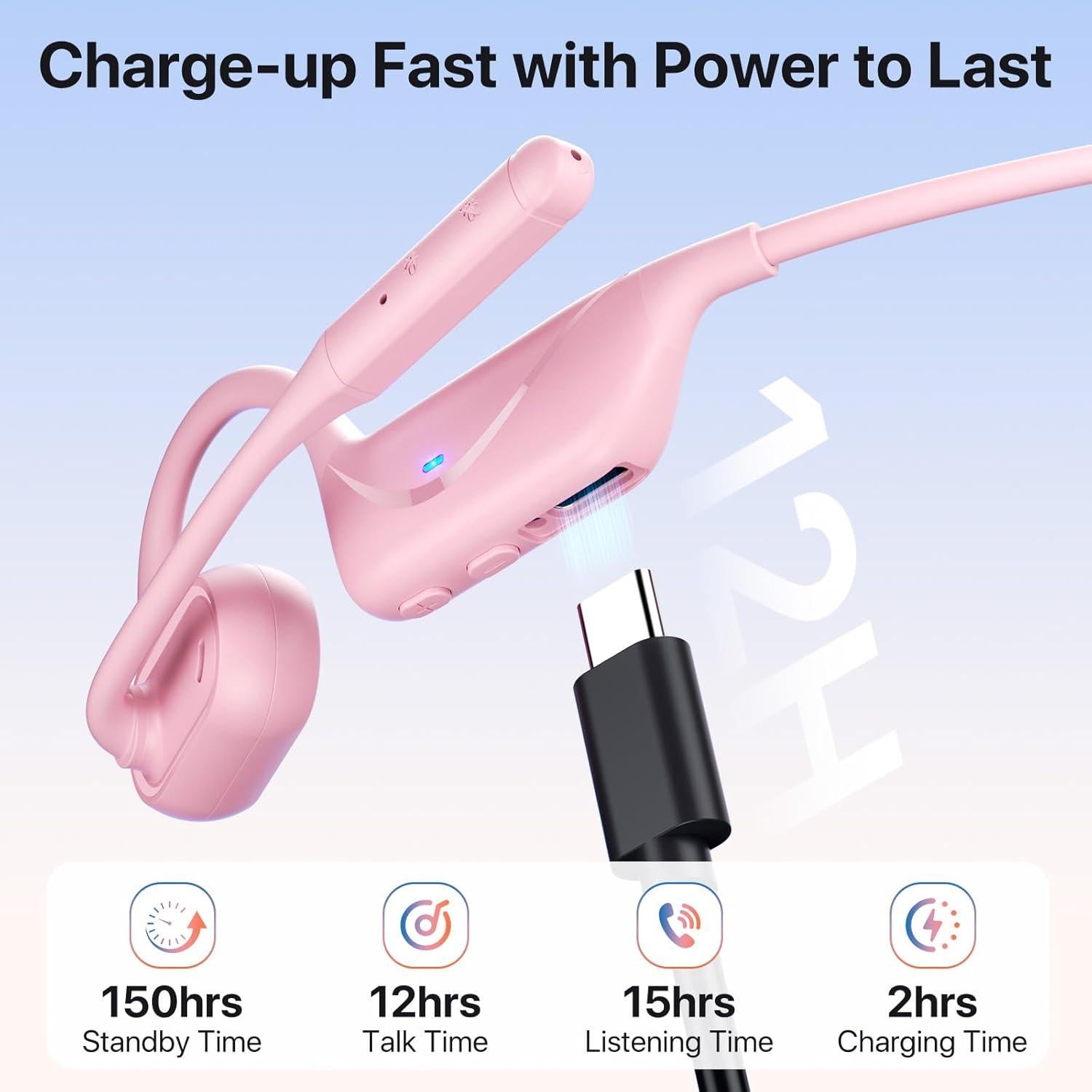 Auriculares Bluetooth 5.4 CPTEA G3 con micrófono y cancelación de ruido