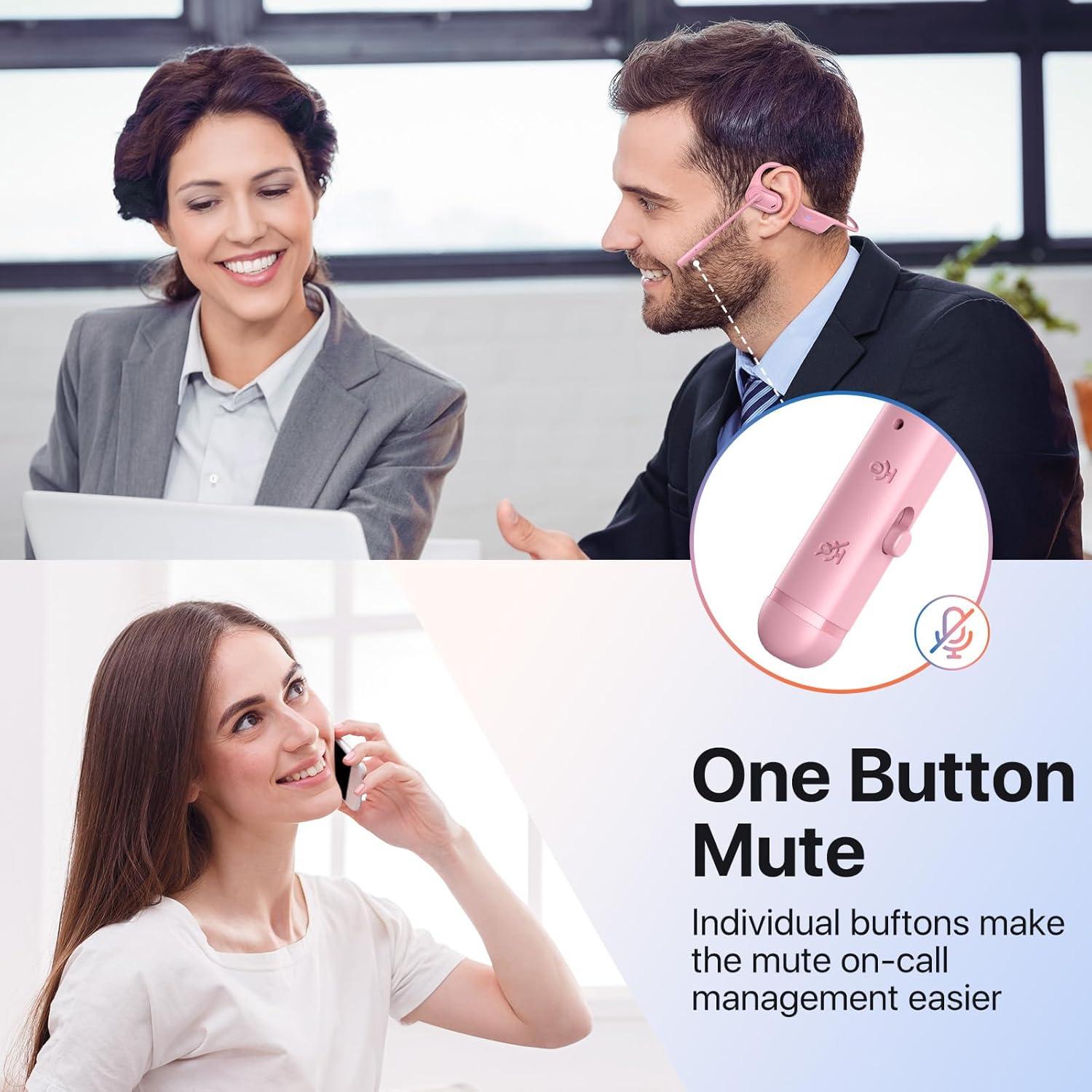 Auriculares Bluetooth 5.4 CPTEA G3 con micrófono y cancelación de ruido