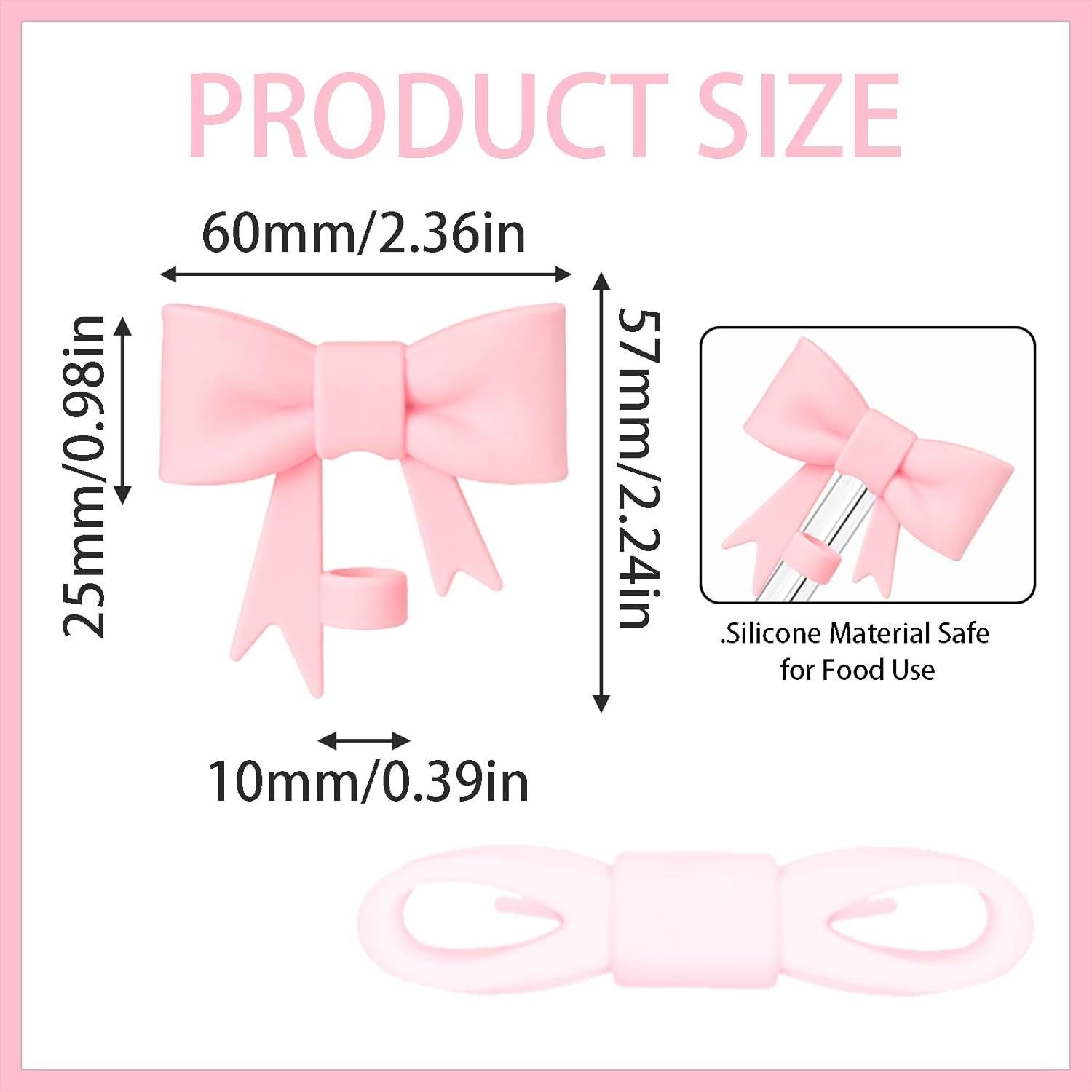 3 Fundas de Pajita de Silicona DJAIOD para Vasos Stanley 30/40Oz