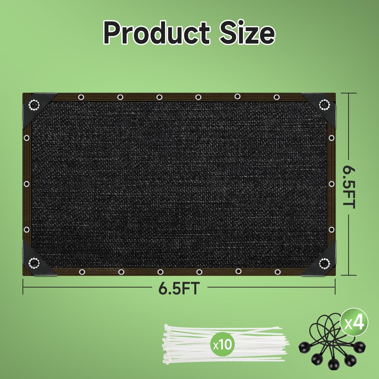 Tela de Sombra 70% FOTMISHU 2m x 2m HDPE Resistente UV