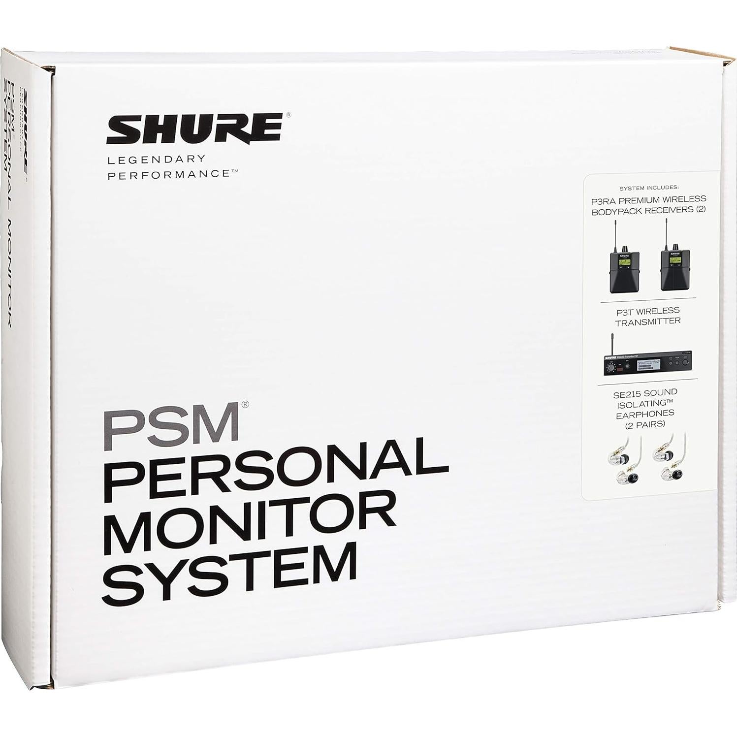 Sistema Inalámbrico de Monitoreo In Ear Shure PSM300 Doble