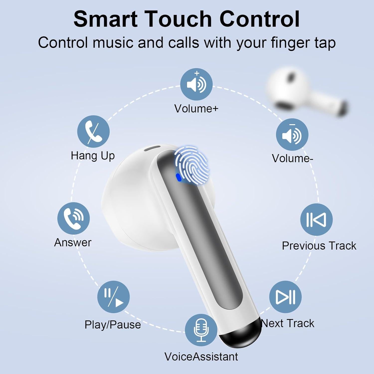 Auriculares Inalámbricos Bluetooth 5.3 S53 con 60H Batería