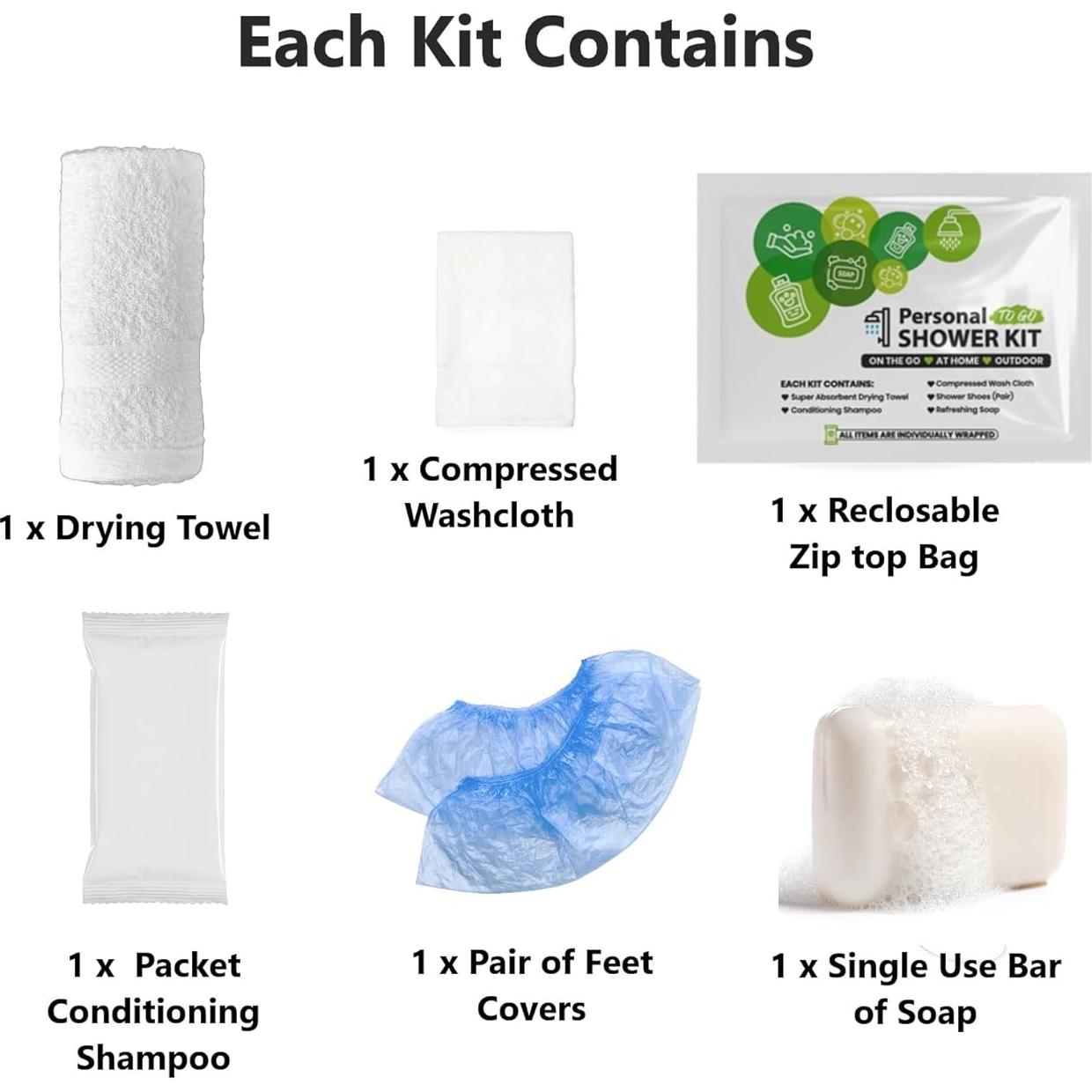 Kit de Ducha Personal Compacto pH Advantage SKG - Viajes, Gimnasio, Camping