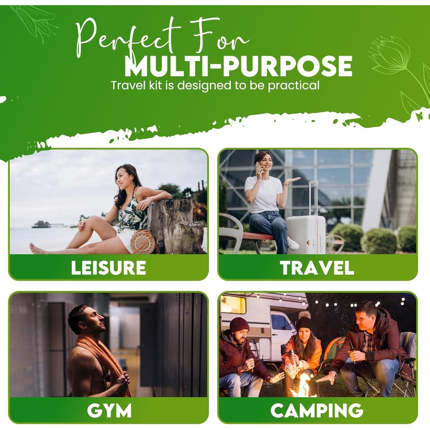 Kit de Ducha Personal Compacto pH Advantage SKG - Viajes, Gimnasio, Camping