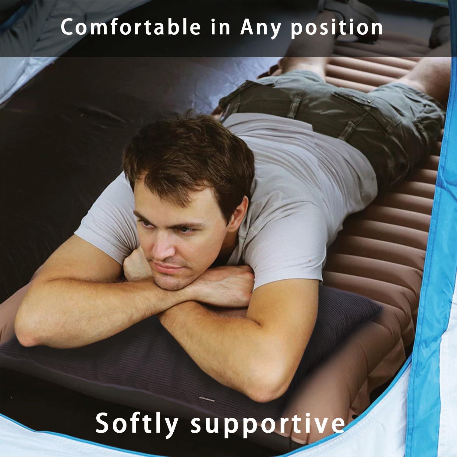 Almohadas de Camping MOON LENCE 2 Pack Mediano Gris