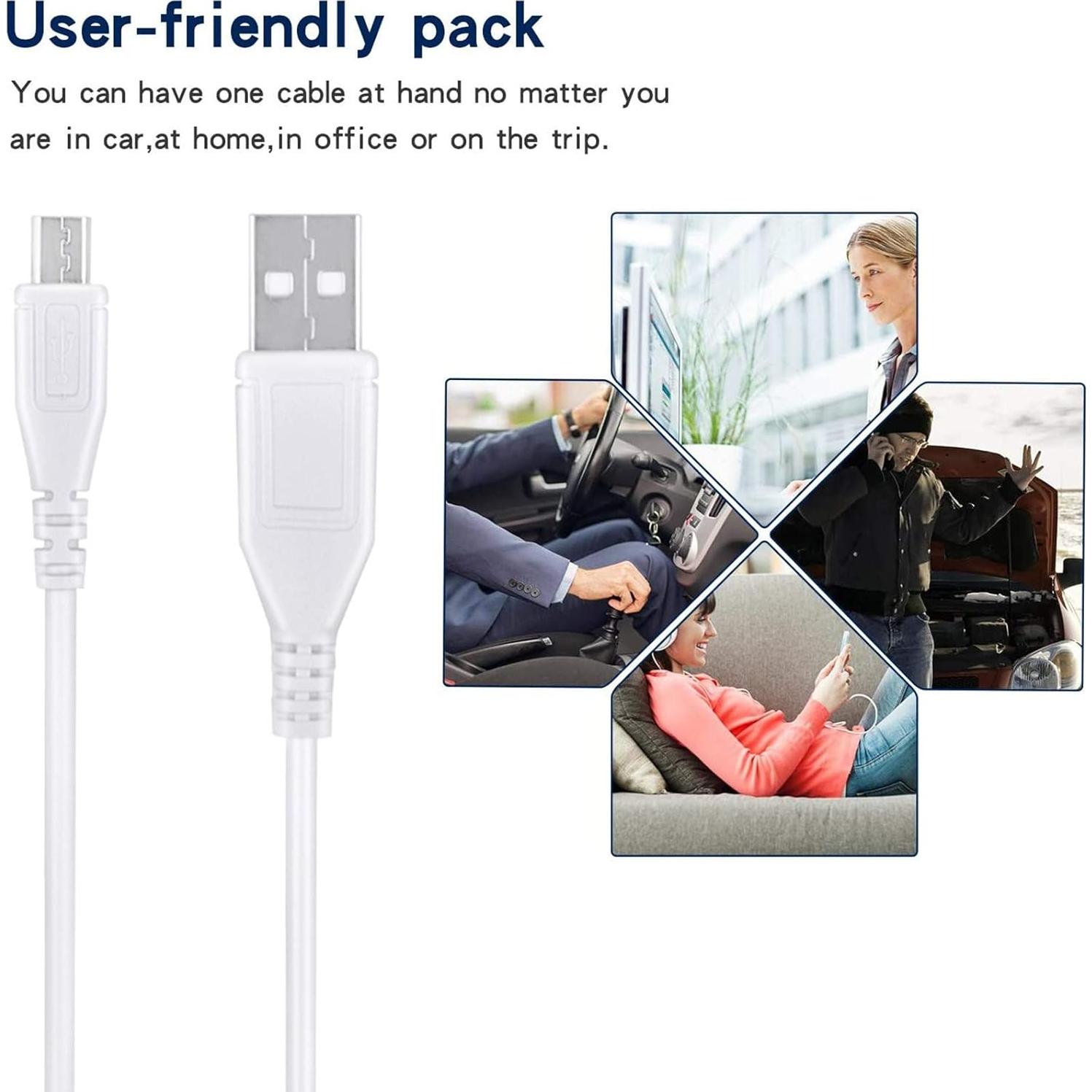 Cable de Carga Micro USB 1m Blanco SapplySource para Auriculares COWIN E9