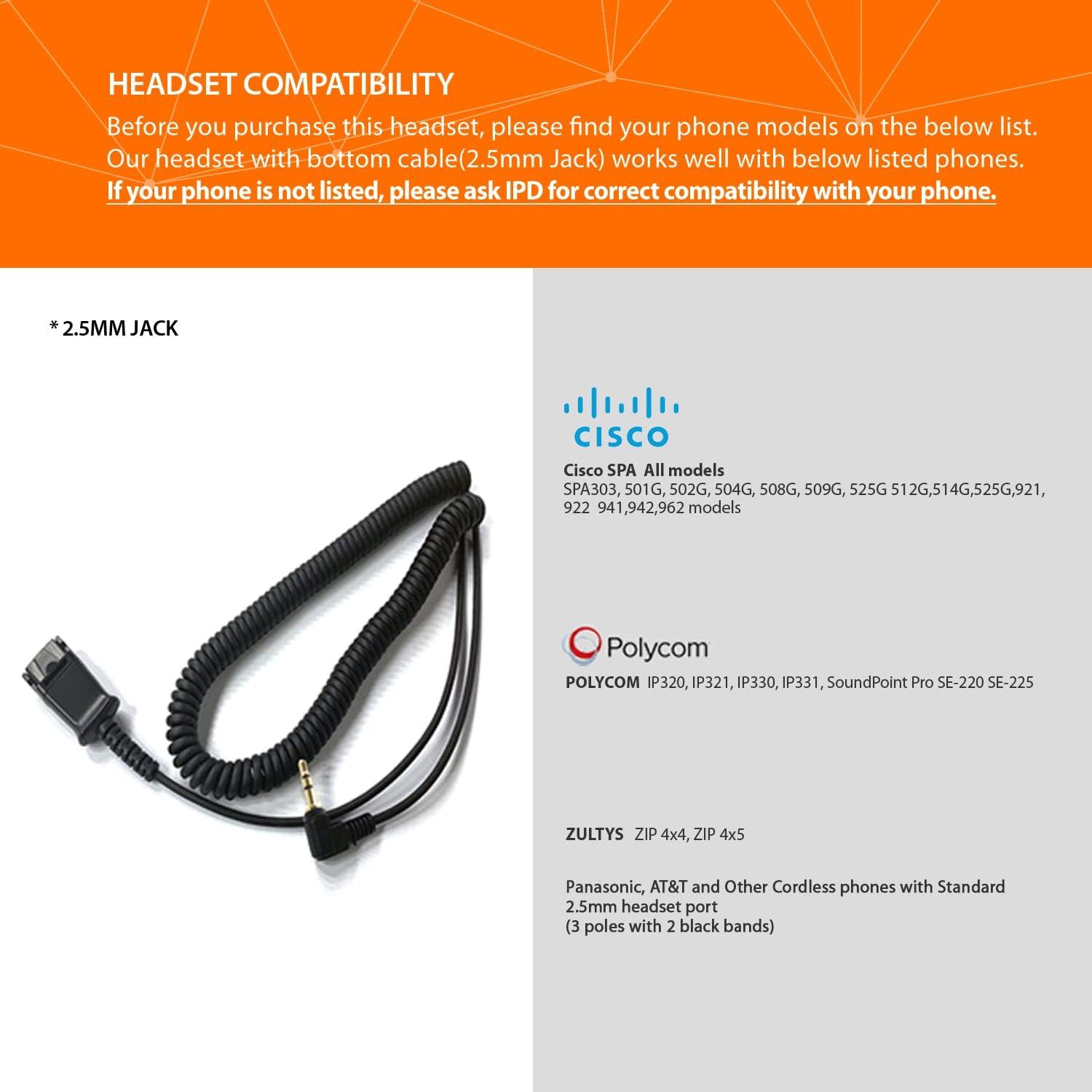 Auricular IPD IPH-255 Doble oído con micrófono cancelación ruido