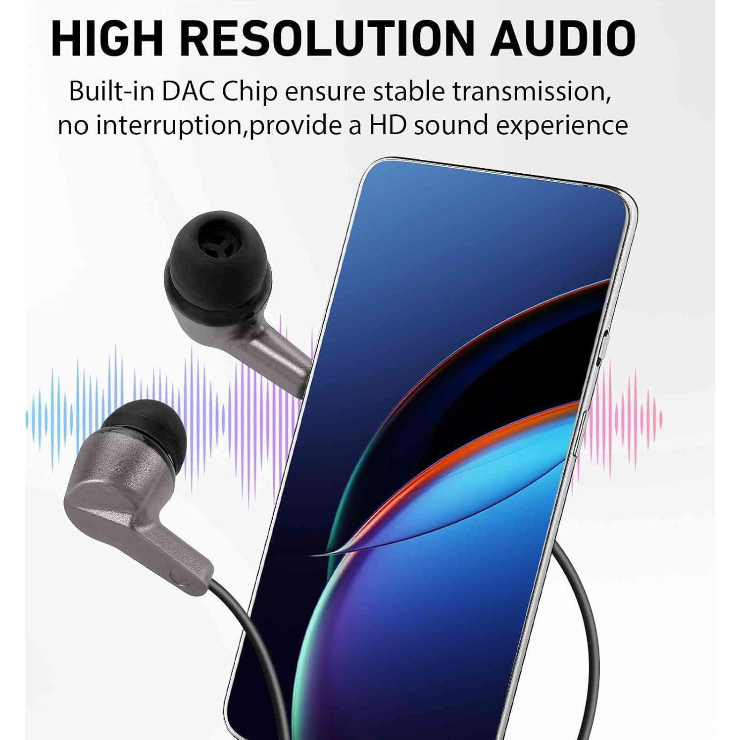 Auriculares In-Ear UrbanX R2 con Micrófono y Cable Antienredos