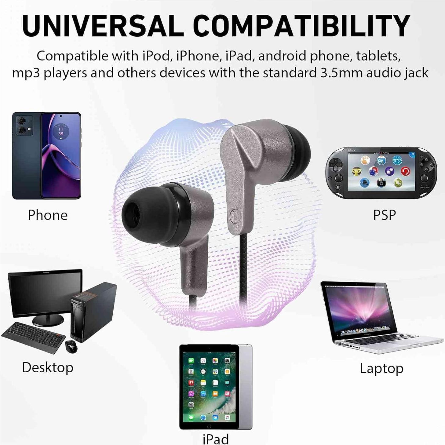 Auriculares In-Ear UrbanX R2 con Micrófono y Cable Antienredos