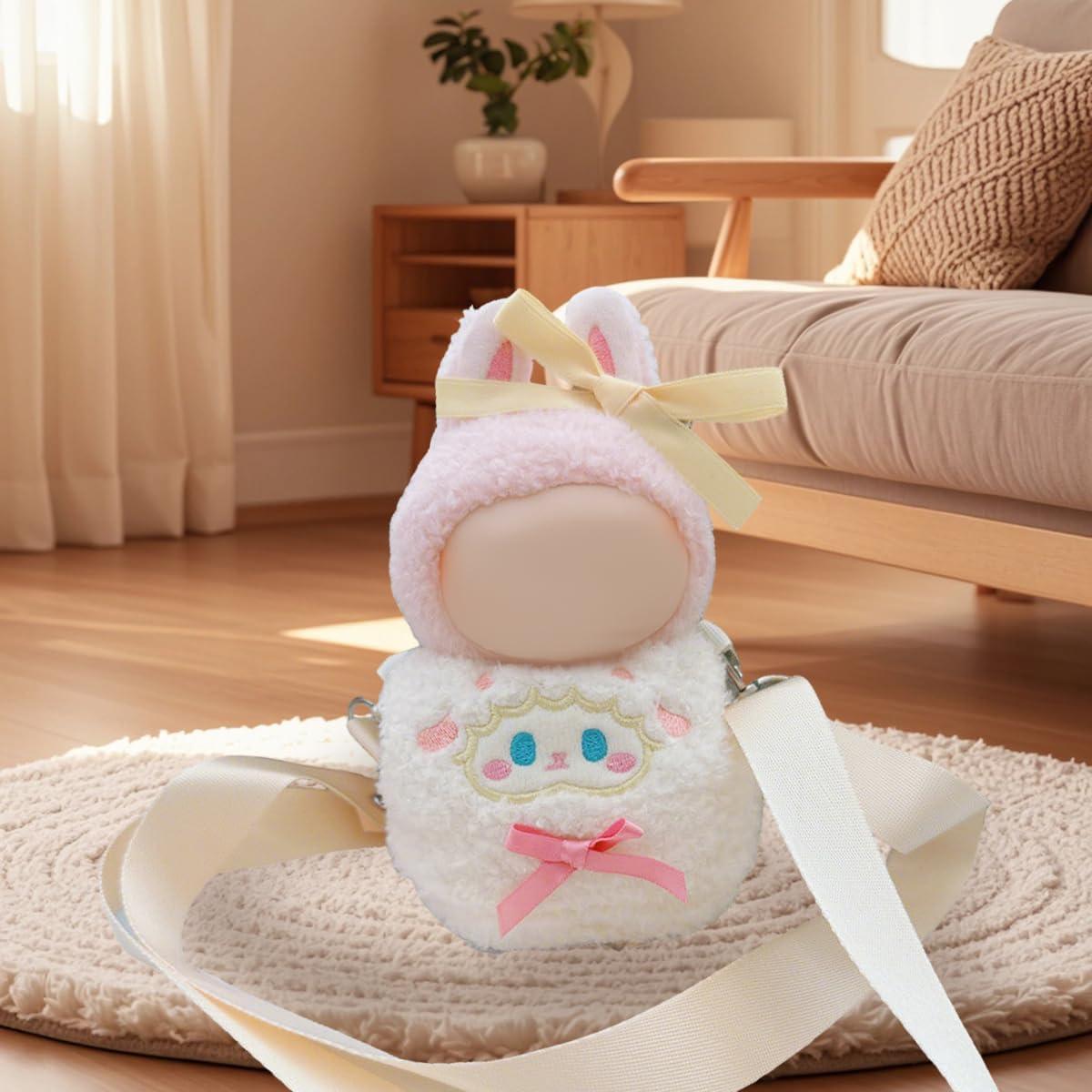 Conjunto de Ropa para Muñecas Labubu 17cm - Estilo Oso Blanco