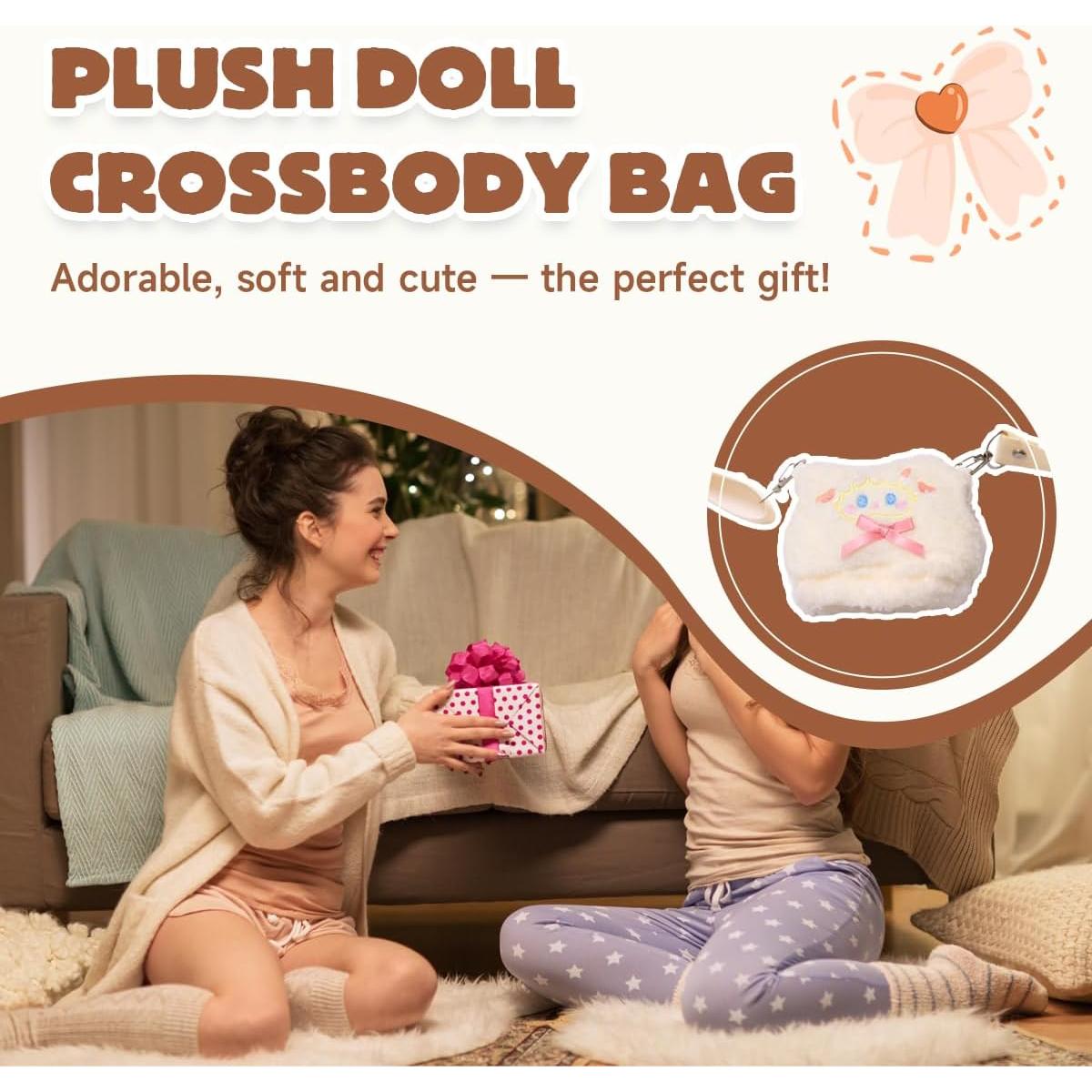 Conjunto de Ropa para Muñecas Labubu 17cm - Estilo Oso Blanco