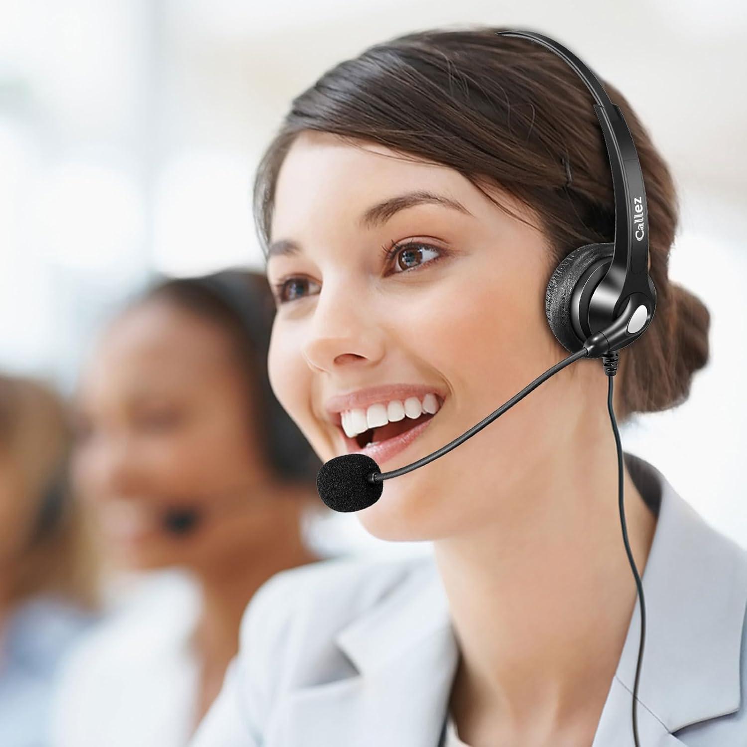 Auricular de Teléfono Callez GC300D1 con Micrófono 2.5mm