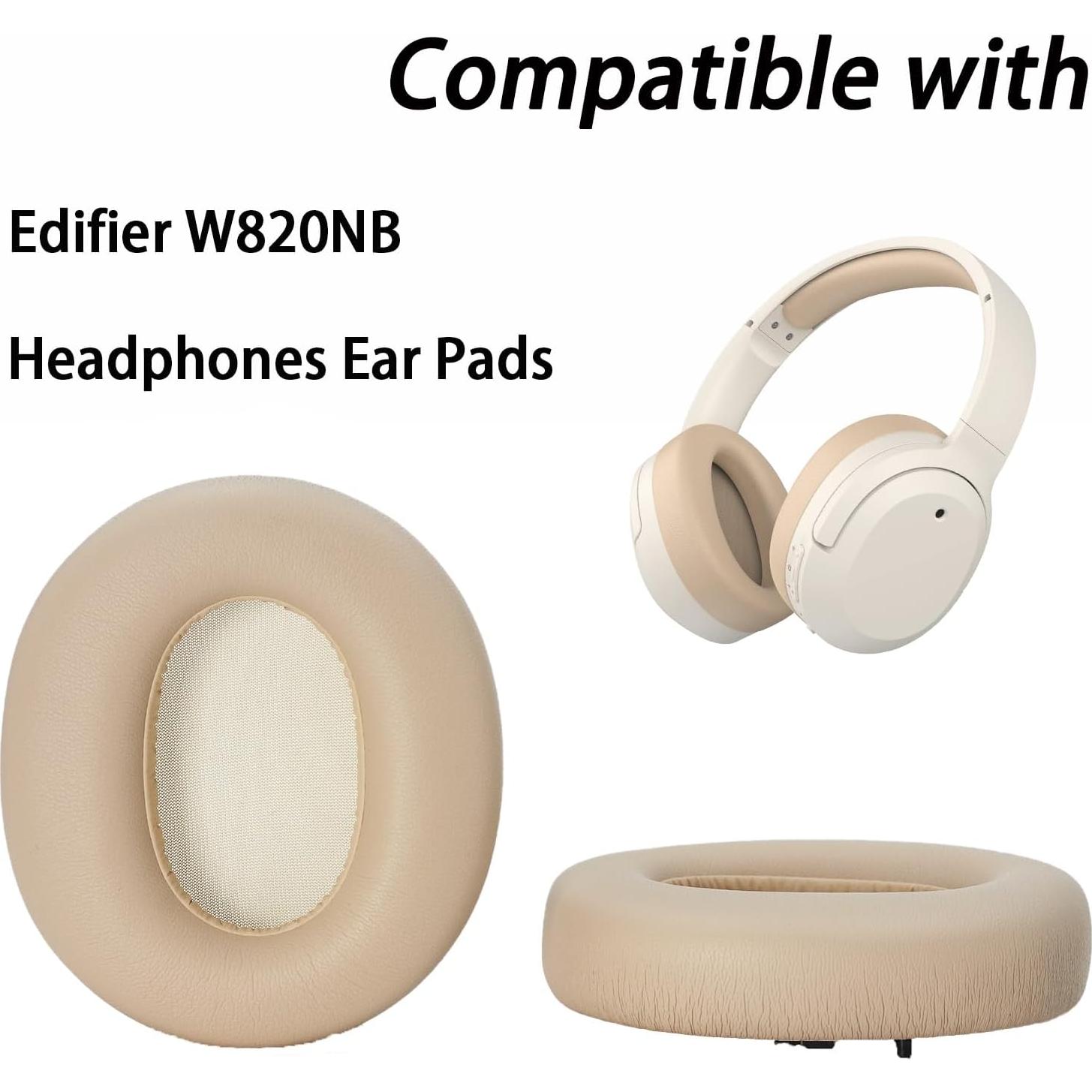 Almohadillas de Repuesto Edifier W820NB - Cuero Premium - 2 Pzas