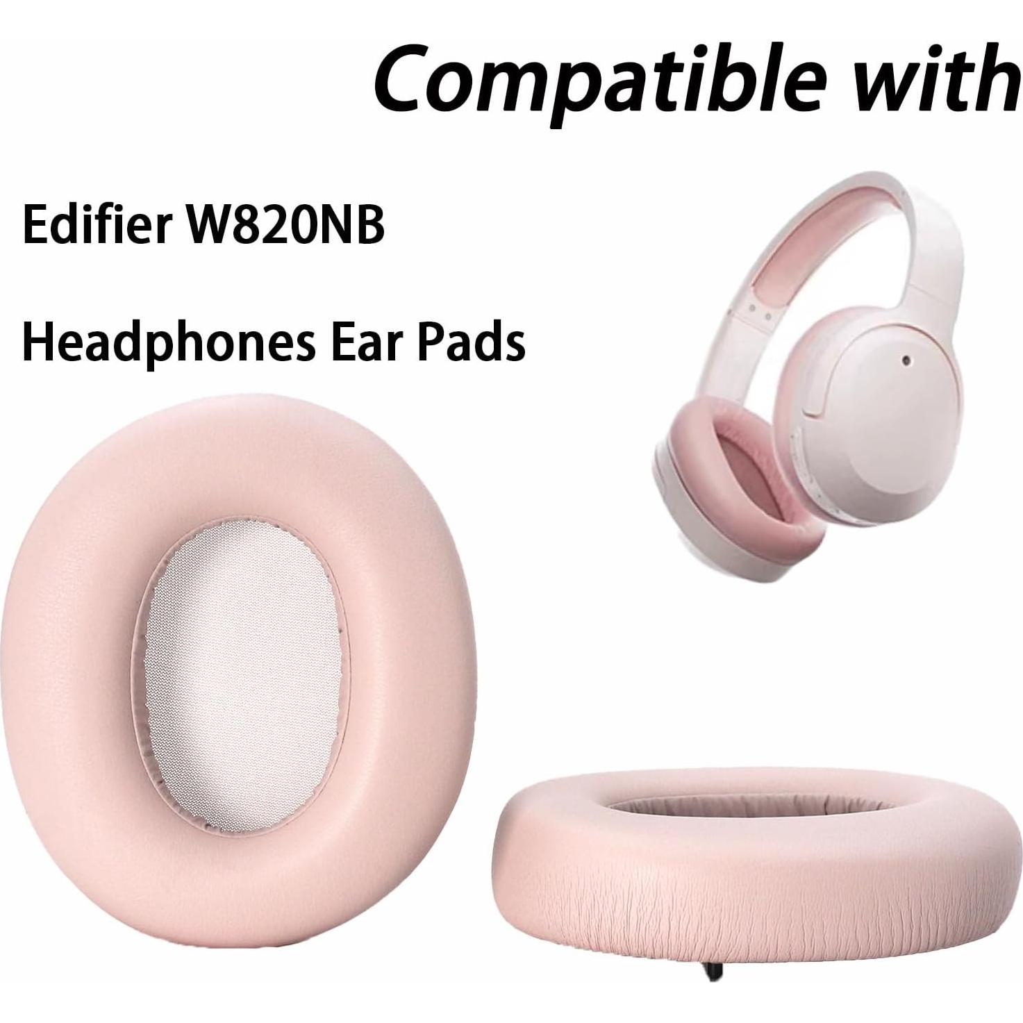 Almohadillas de Reemplazo Edifier W820NB Espuma Memoria Rosa