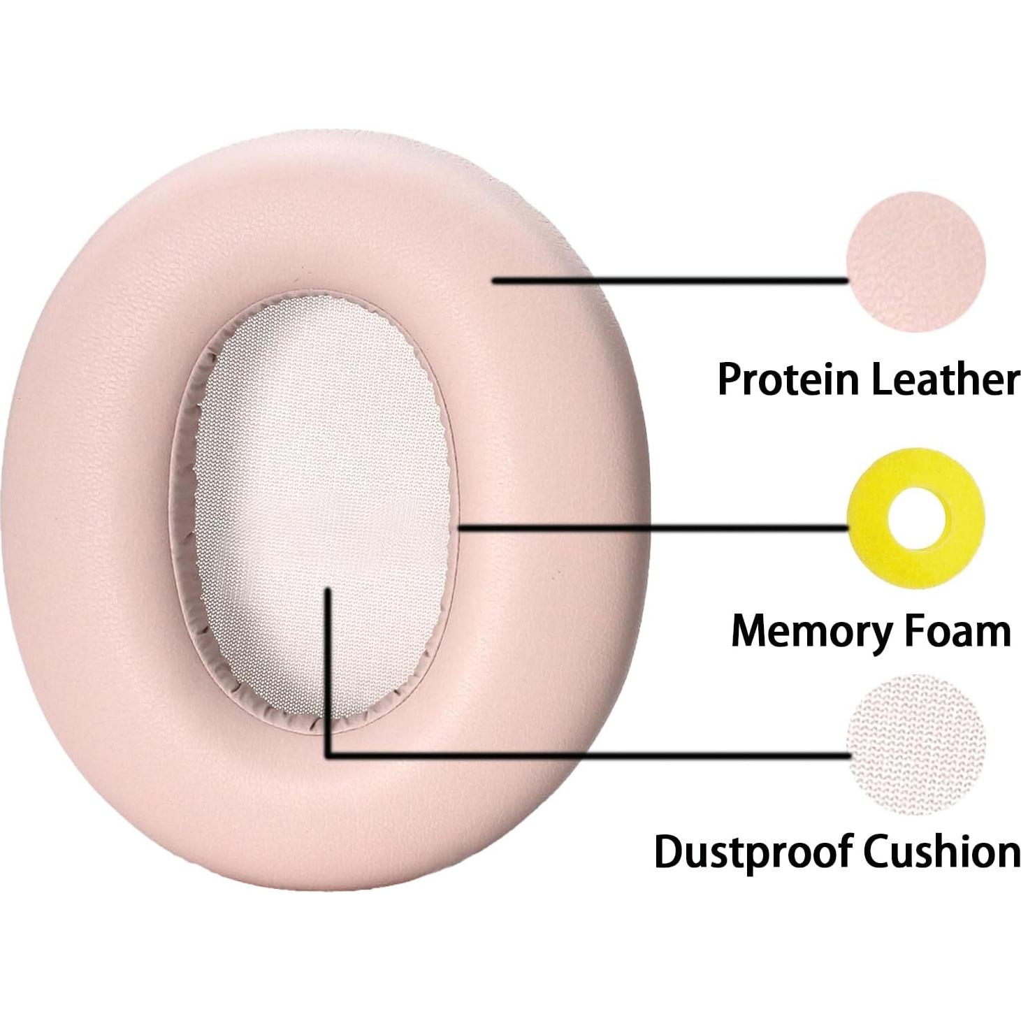 Almohadillas de Reemplazo Edifier W820NB Espuma Memoria Rosa