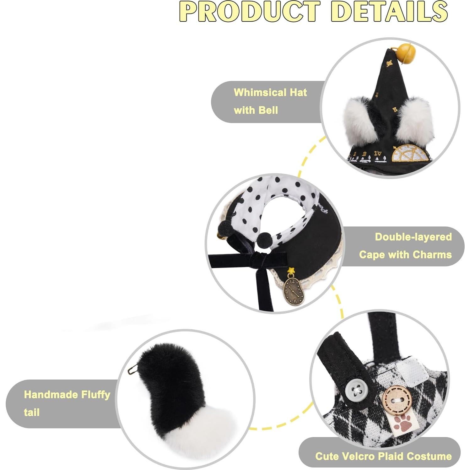 Conjunto de Mago para Muñeca BuBu OMOCOCO 4 Piezas 17cm