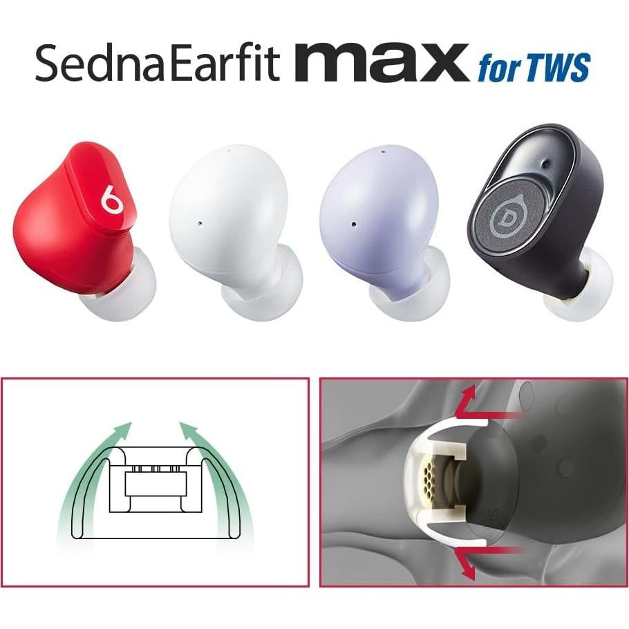 Puntas de Repuesto AZLA SednaEarfit MAX TWS SSS - 2 Pares