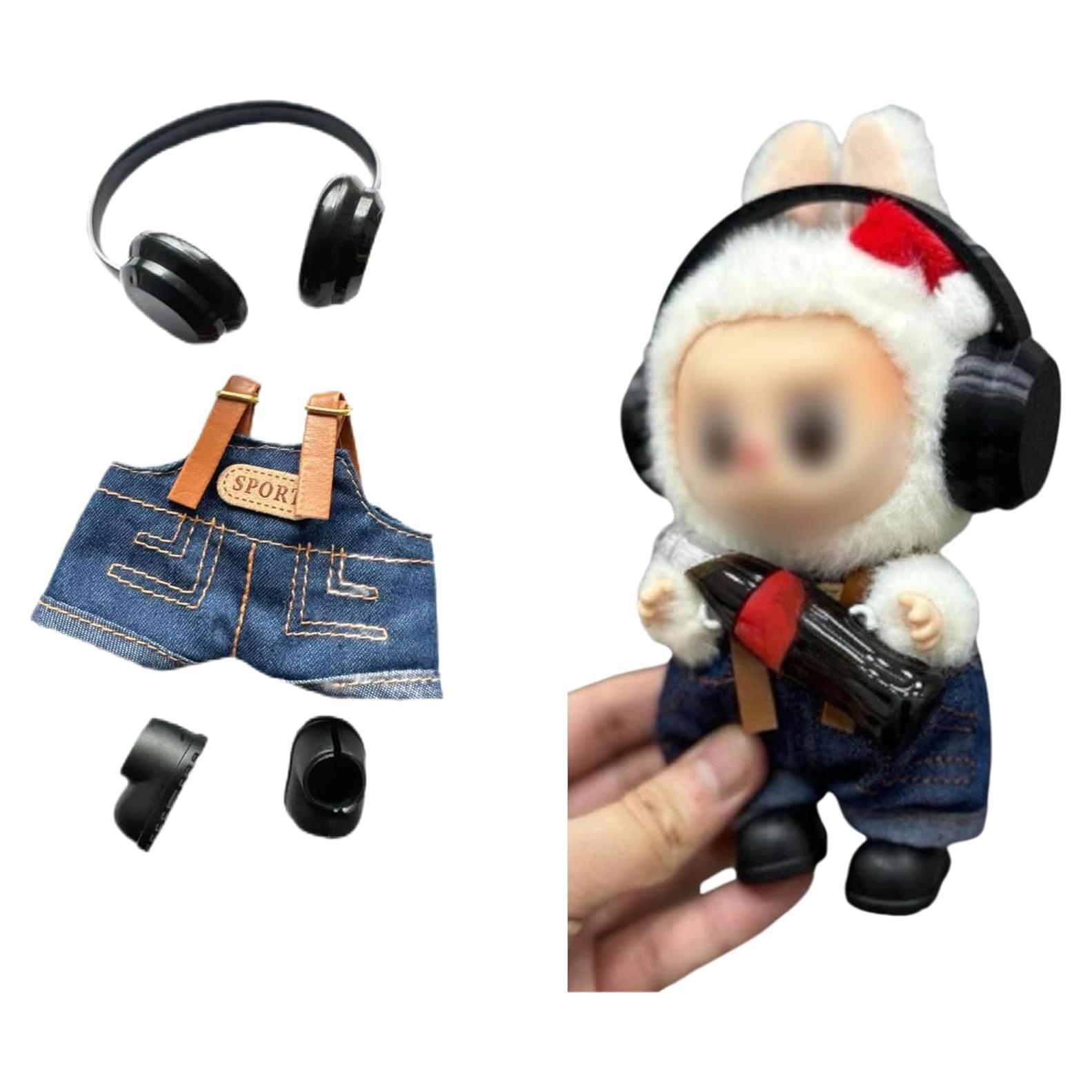 Conjunto de Ropa para Muñeca Labubu 17cm - Uniforme de Trabajo 3 Piezas