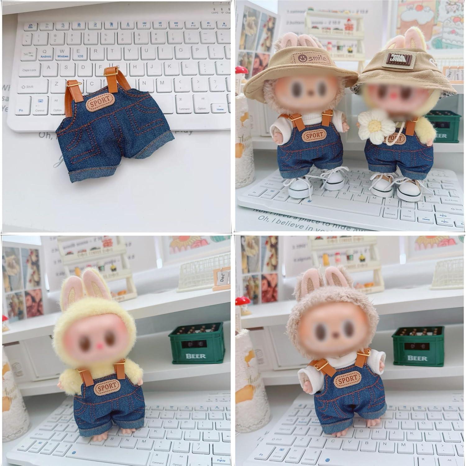 Conjunto de Ropa para Muñeca Labubu 17cm - Uniforme de Trabajo 3 Piezas