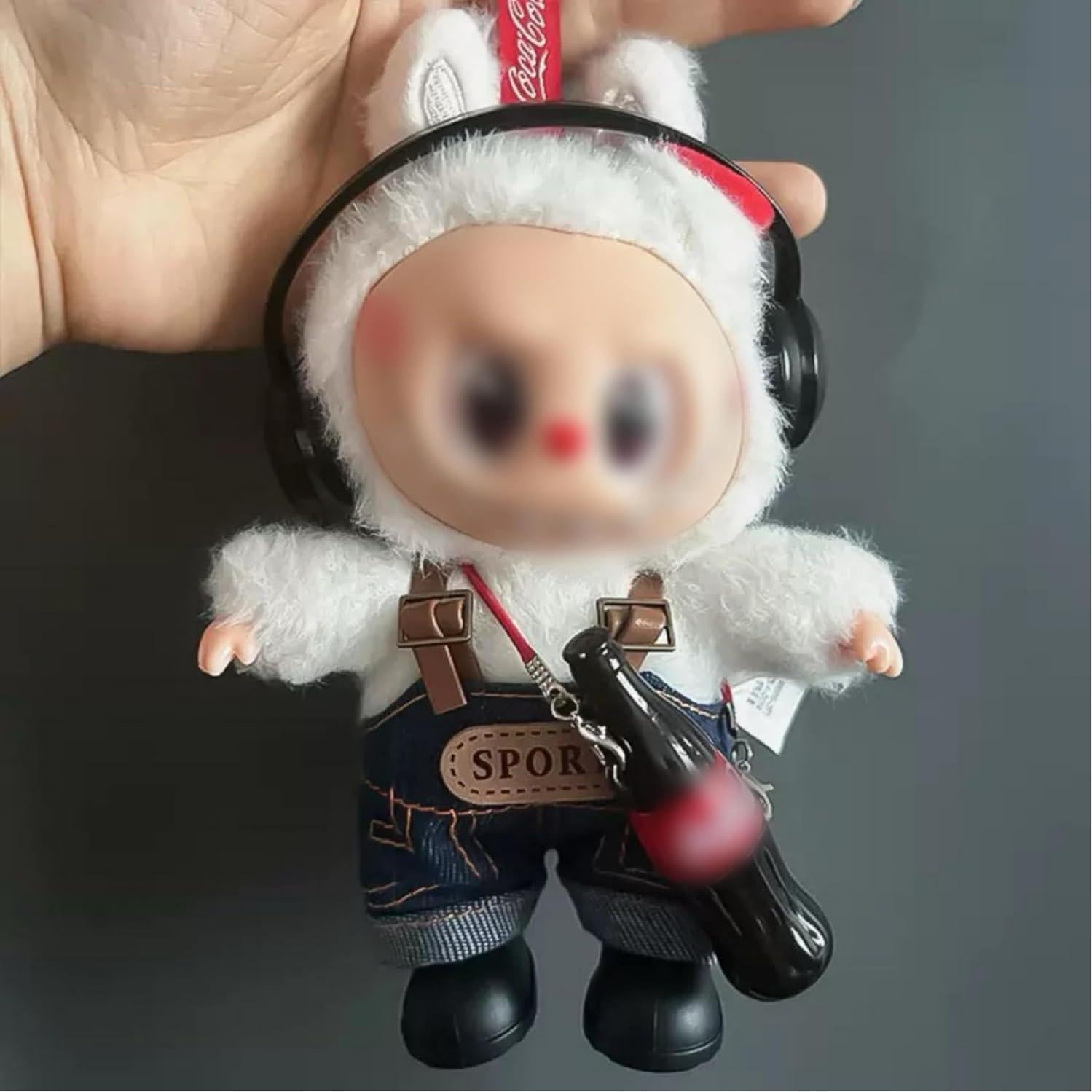 Conjunto de Ropa para Muñeca Labubu 17cm - Uniforme de Trabajo 3 Piezas