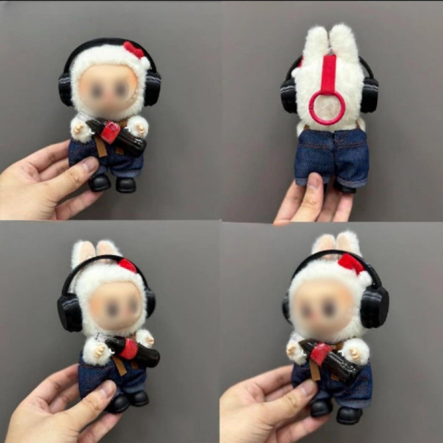 Conjunto de Ropa para Muñeca Labubu 17cm - Uniforme de Trabajo 3 Piezas