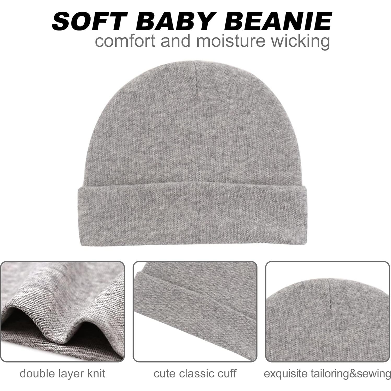 Conjunto Gorro y Manoplas Bebé UTTPLL Algodón 0-6 Meses