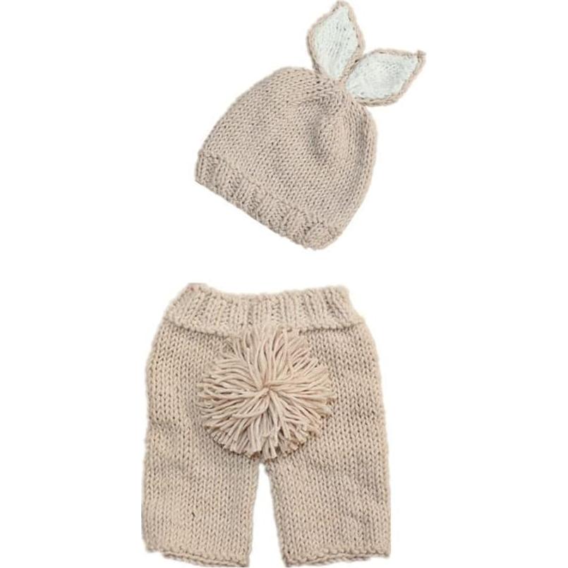 Conjunto de Pascua para Bebés Recién Nacidos BxuanW Beige