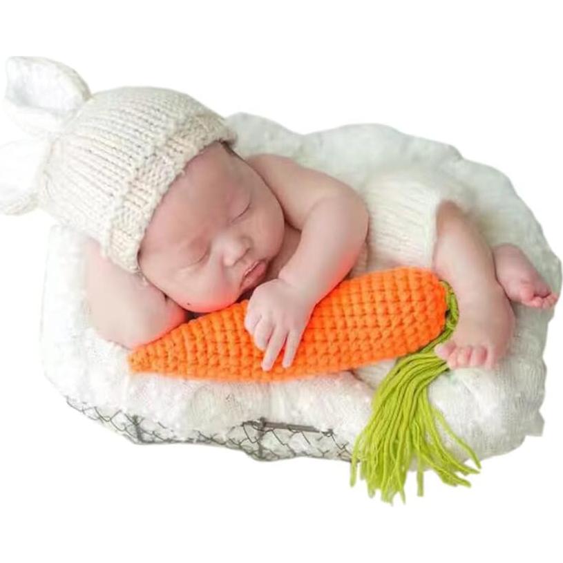 Conjunto de Pascua para Bebés Recién Nacidos BxuanW Beige