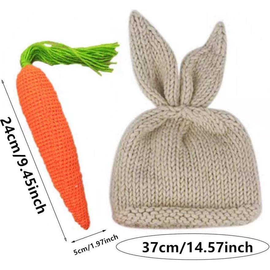 Conjunto de Pascua para Bebés Recién Nacidos BxuanW Beige